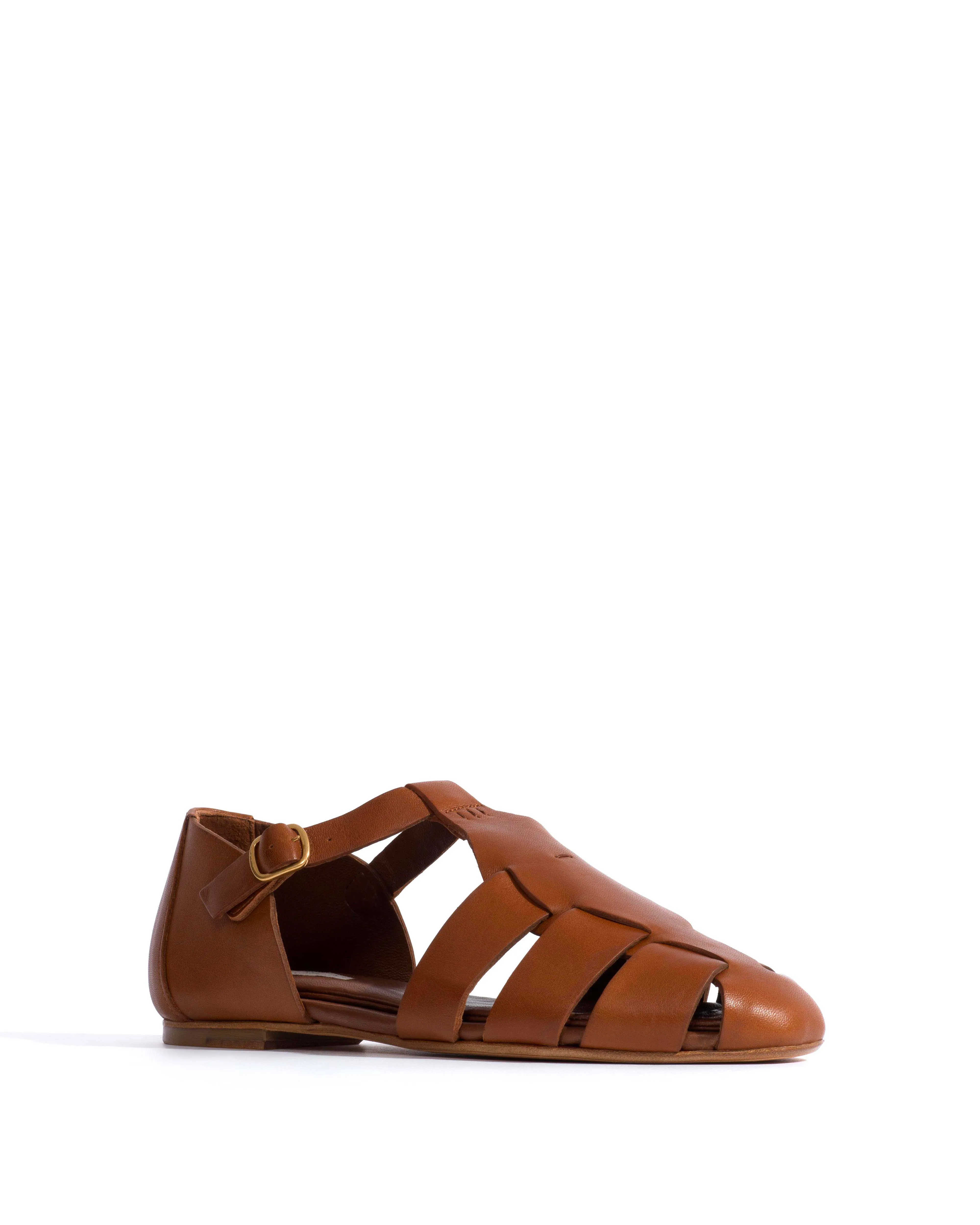 Lain flats Vegetal soft calf Cinnamon sold by Anonymous Copenhagen product image thumbnail 2