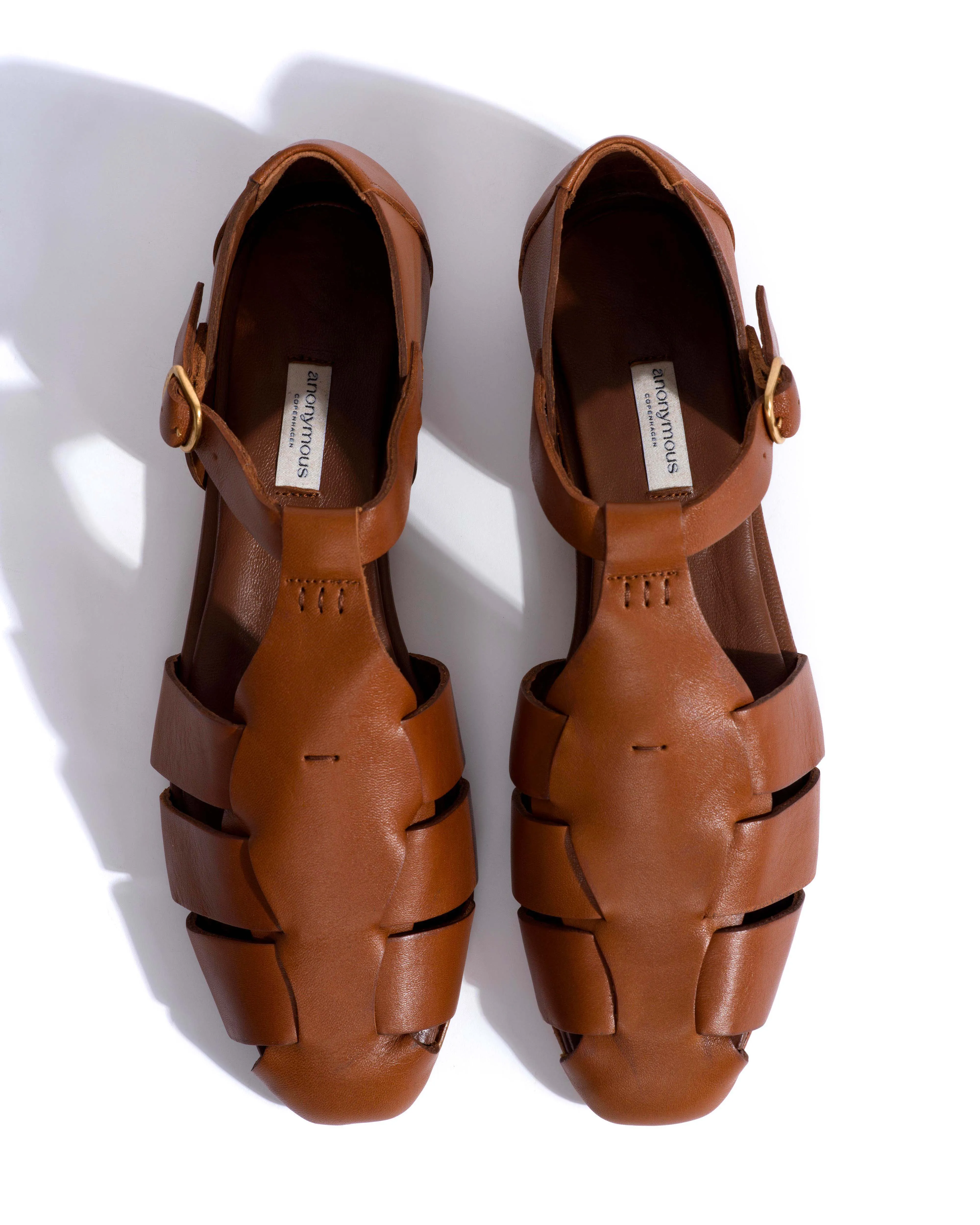 Lain flats Vegetal soft calf Cinnamon sold by Anonymous Copenhagen product image thumbnail 4