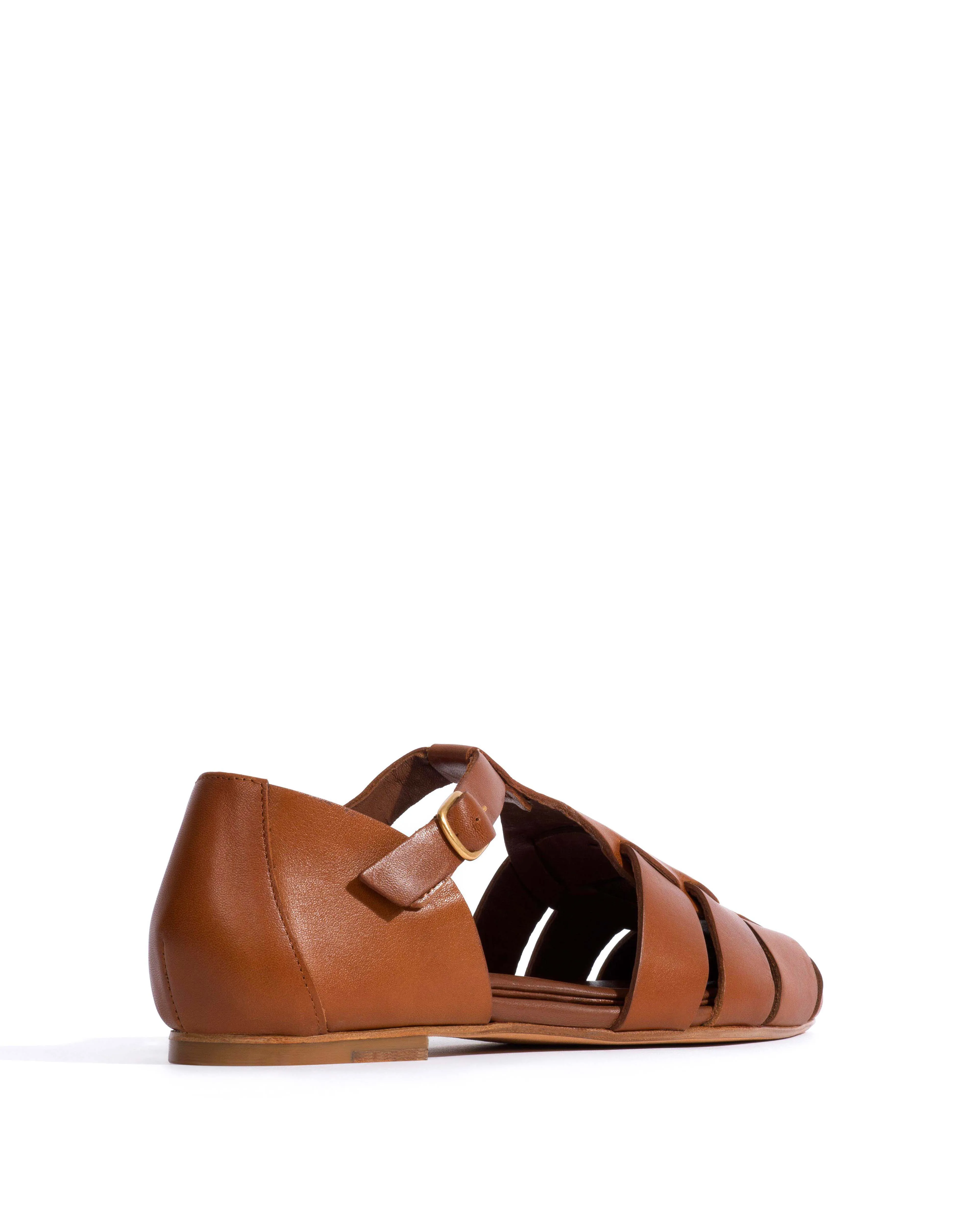 Lain flats Vegetal soft calf Cinnamon sold by Anonymous Copenhagen product image thumbnail 3