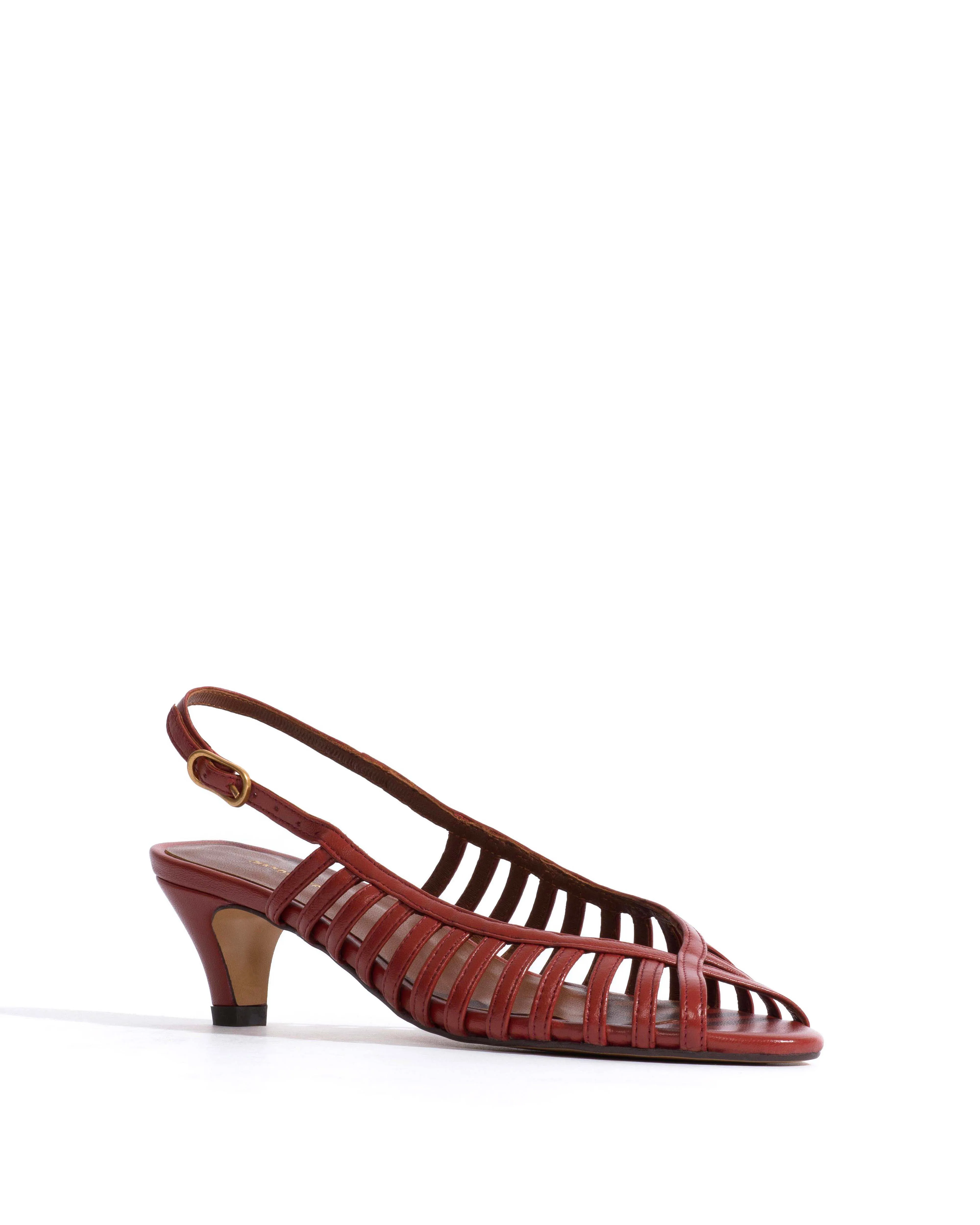 Carminho 40 stiletto Shiny lamb Terracotta sold by Anonymous Copenhagen product image thumbnail 2