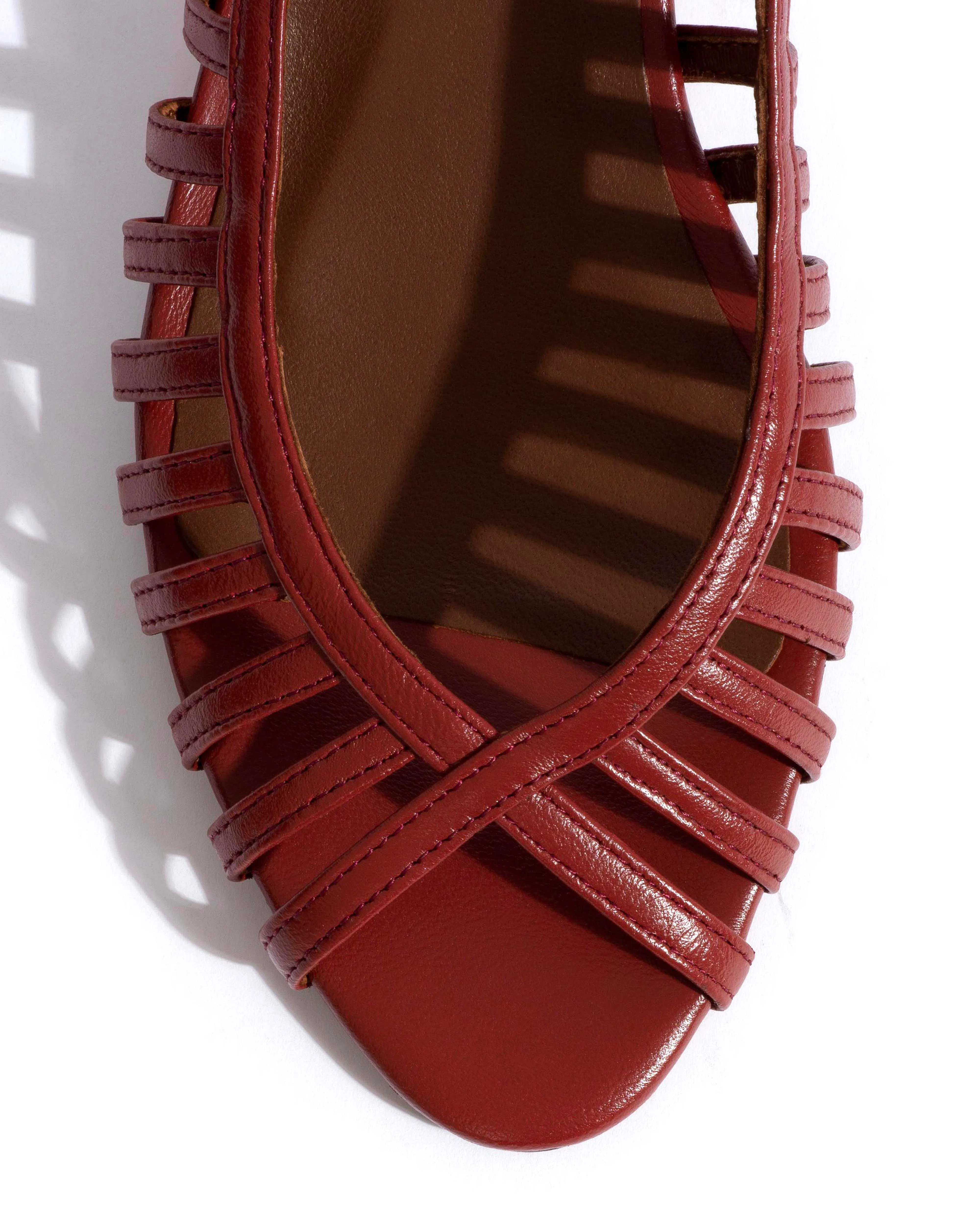 Carminho 40 stiletto Shiny lamb Terracotta sold by Anonymous Copenhagen product image thumbnail 5