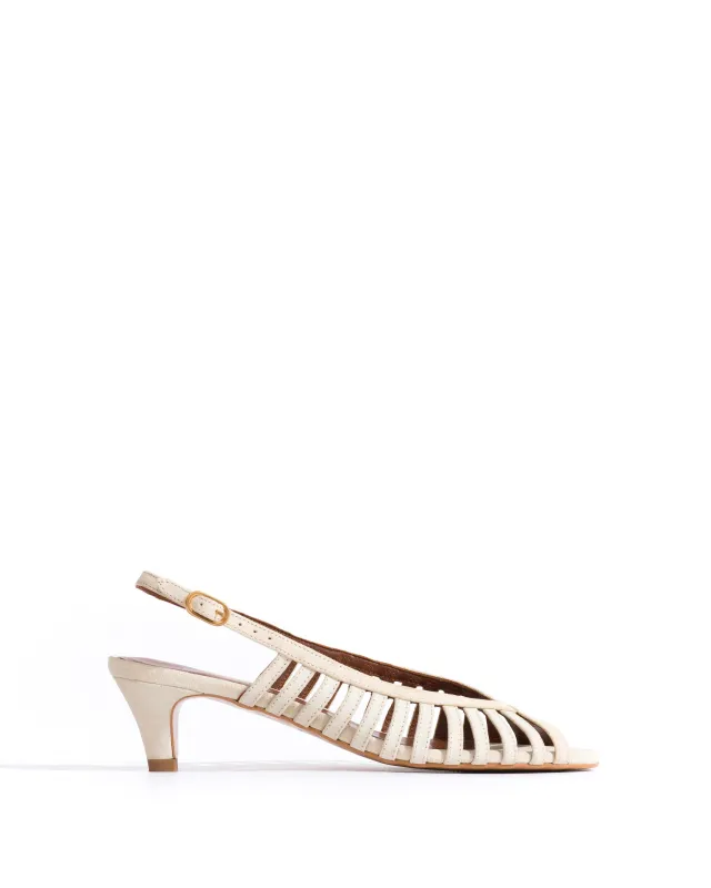 Carminho 40 stiletto Calf suede Antique white sold by Anonymous Copenhagen