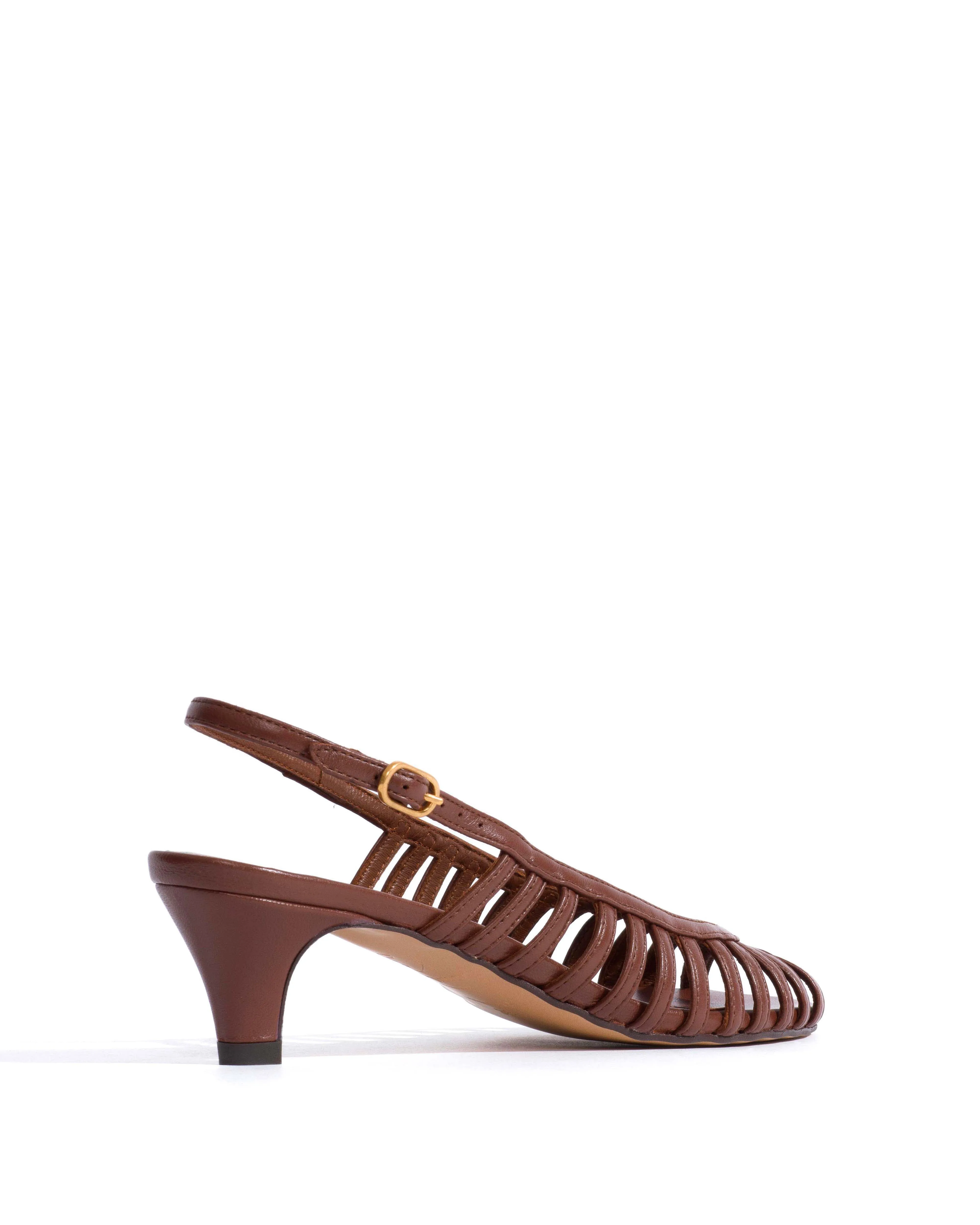 Carminho 40 stiletto Shiny lamb Chocolate sold by Anonymous Copenhagen product image thumbnail 3