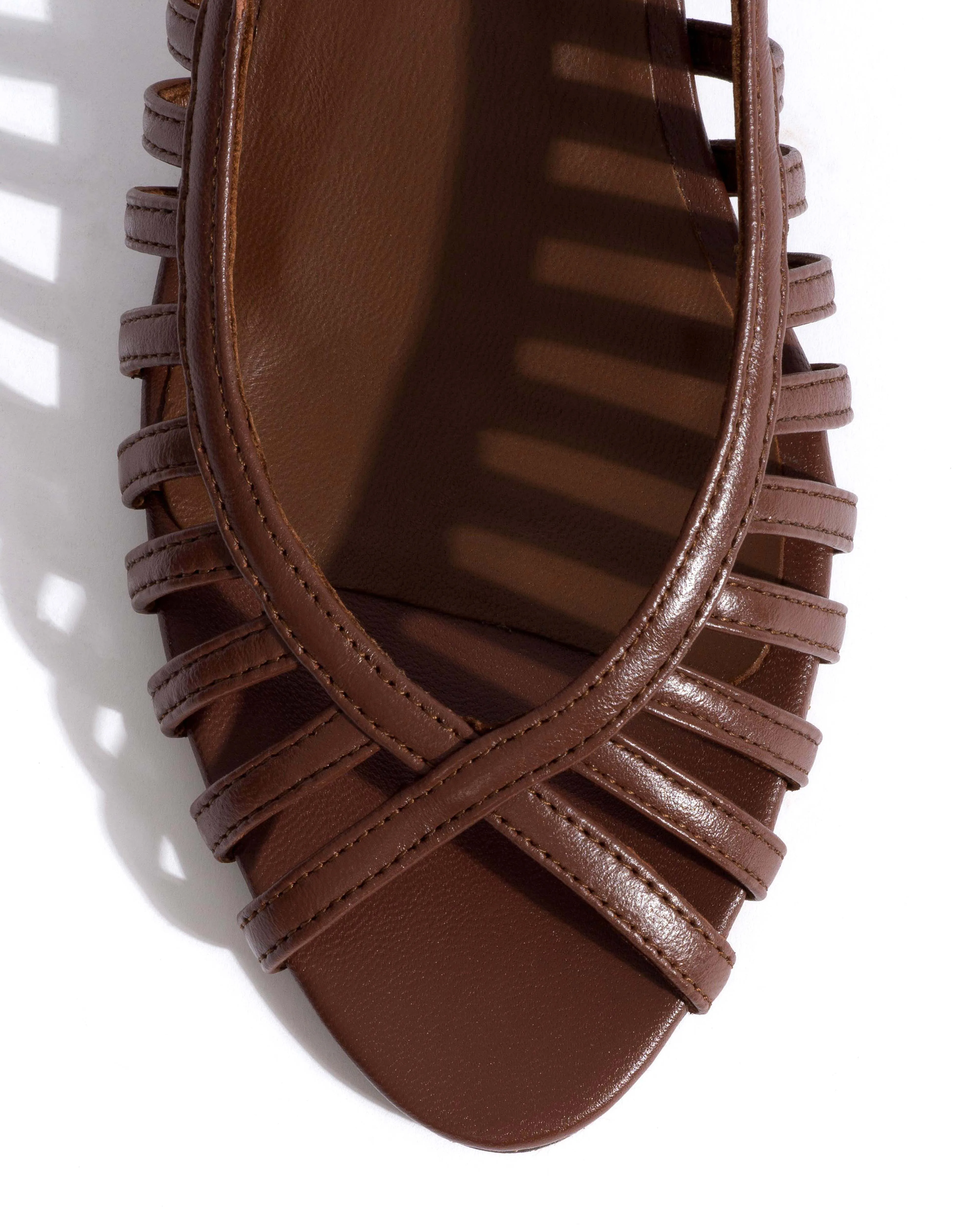 Carminho 40 stiletto Shiny lamb Chocolate sold by Anonymous Copenhagen product image thumbnail 5