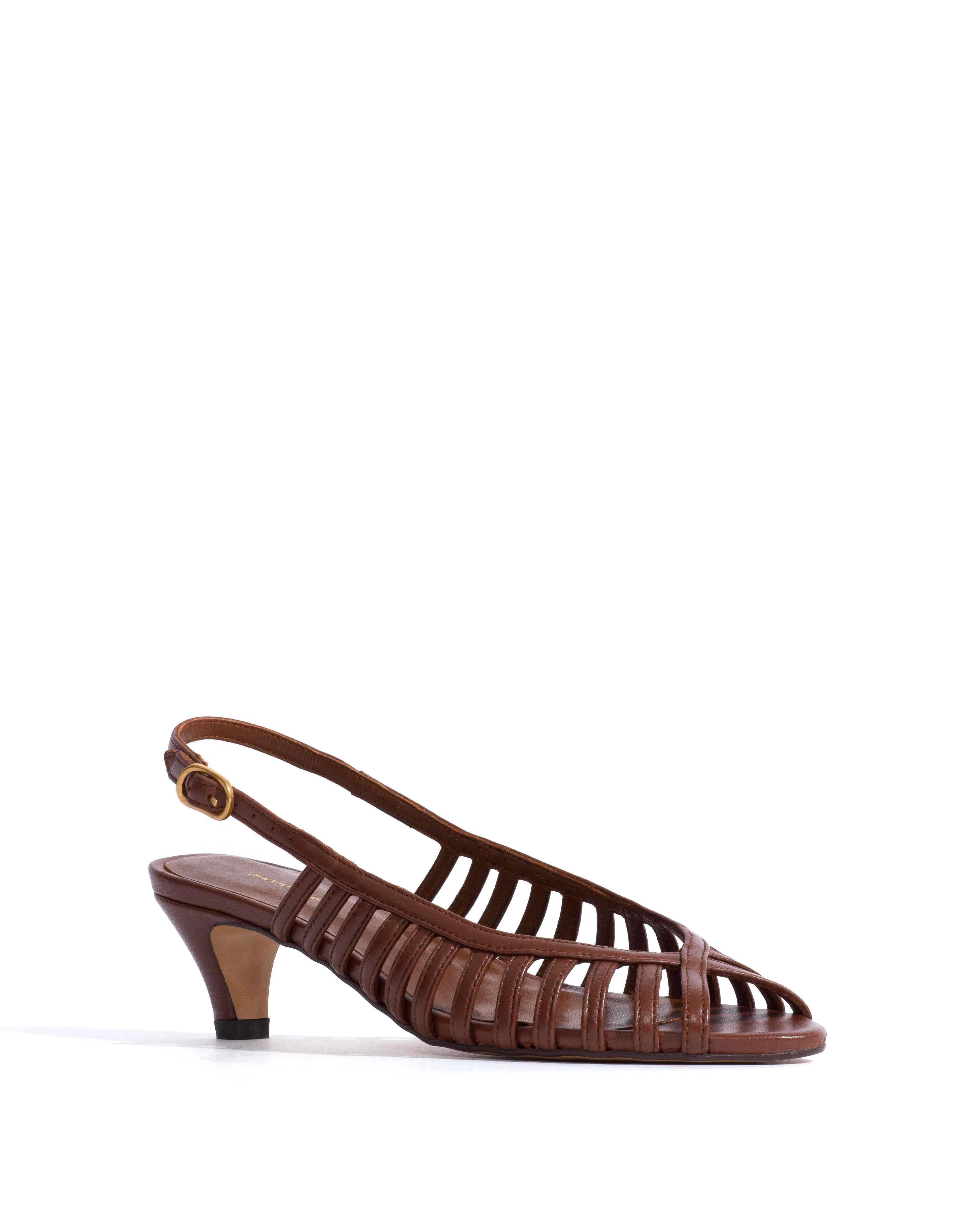 Carminho 40 stiletto Shiny lamb Chocolate sold by Anonymous Copenhagen product image thumbnail 2