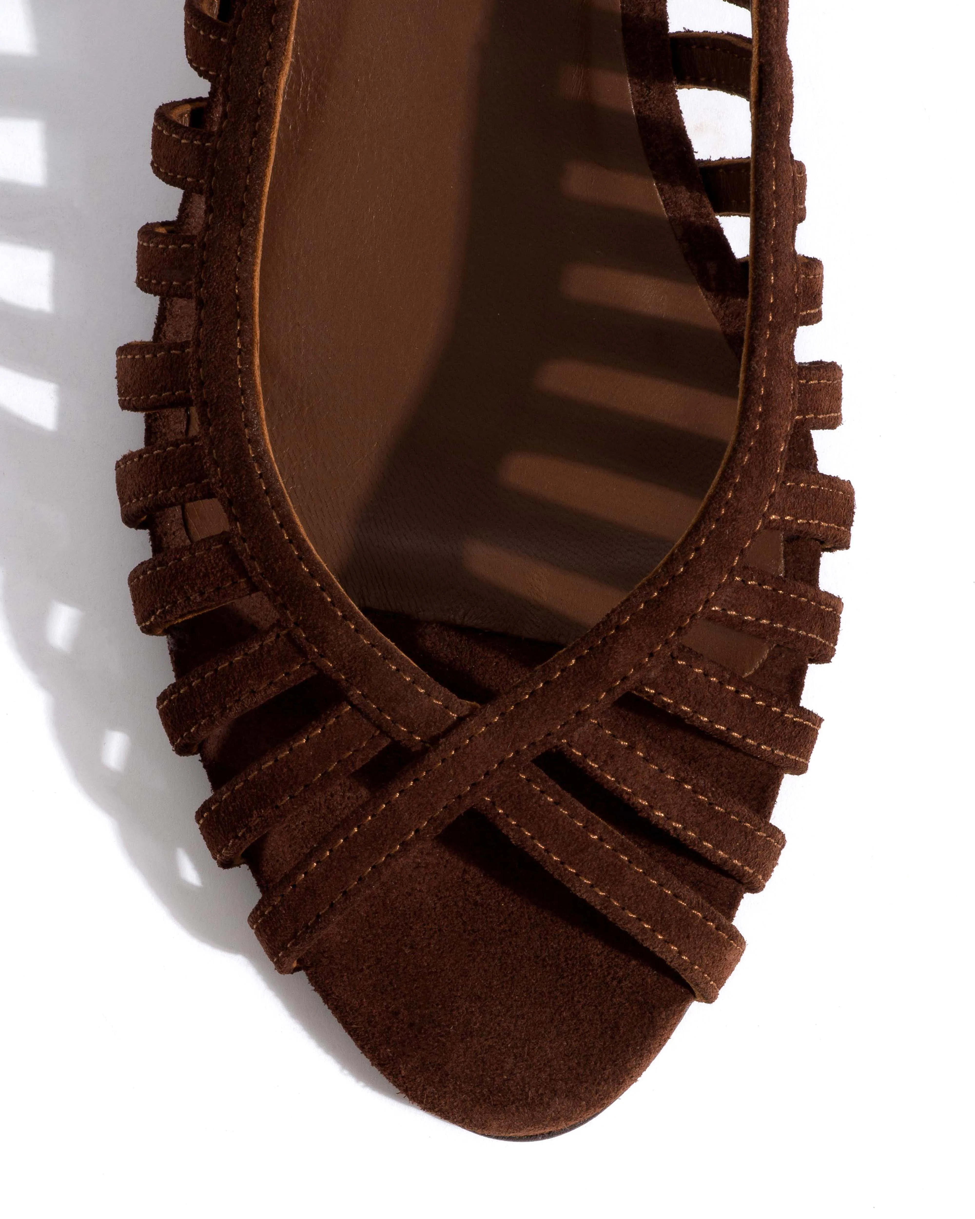 Carminho 40 stiletto Calf suede Chocolate sold by Anonymous Copenhagen product image thumbnail 5