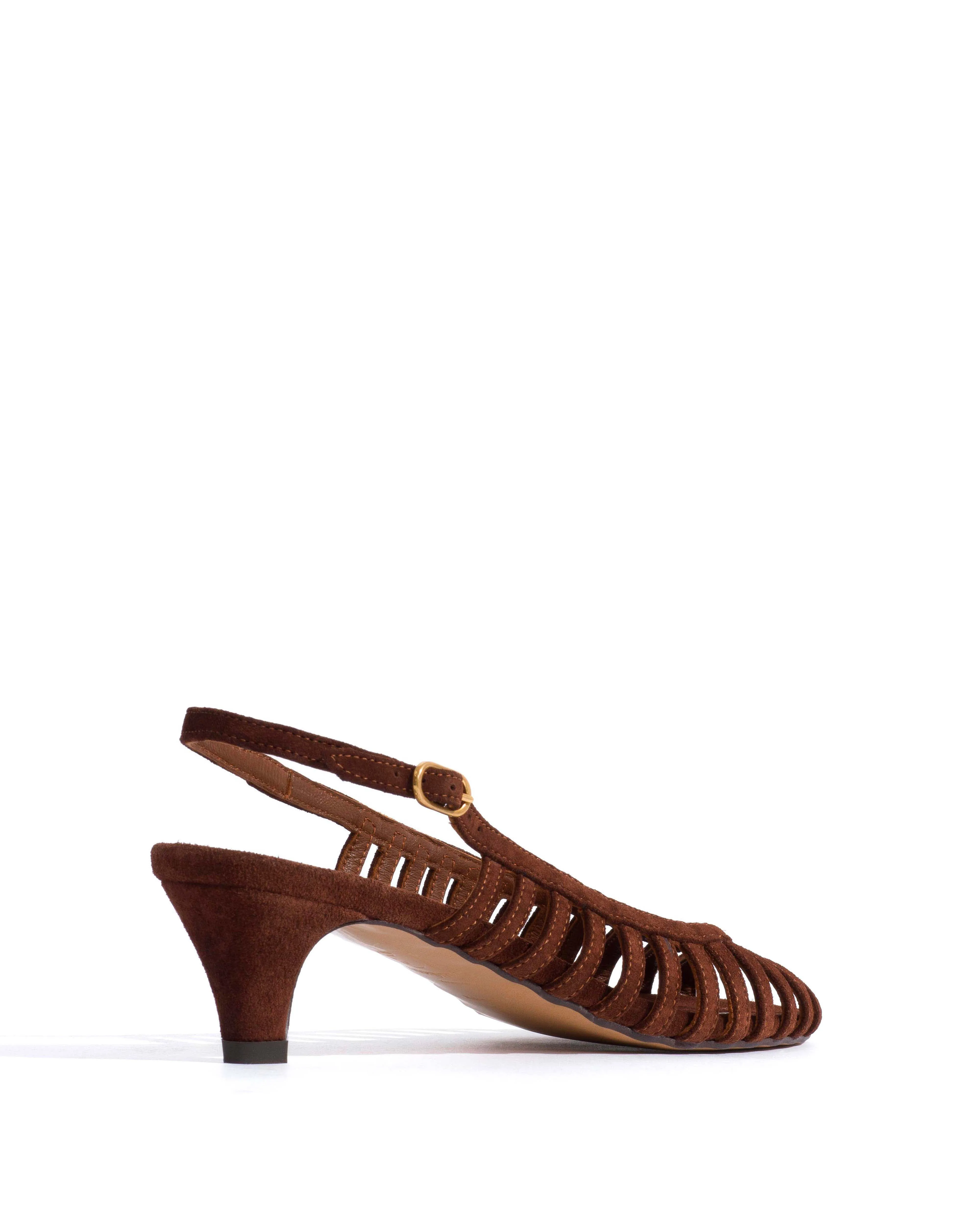 Carminho 40 stiletto Calf suede Chocolate sold by Anonymous Copenhagen product image thumbnail 3