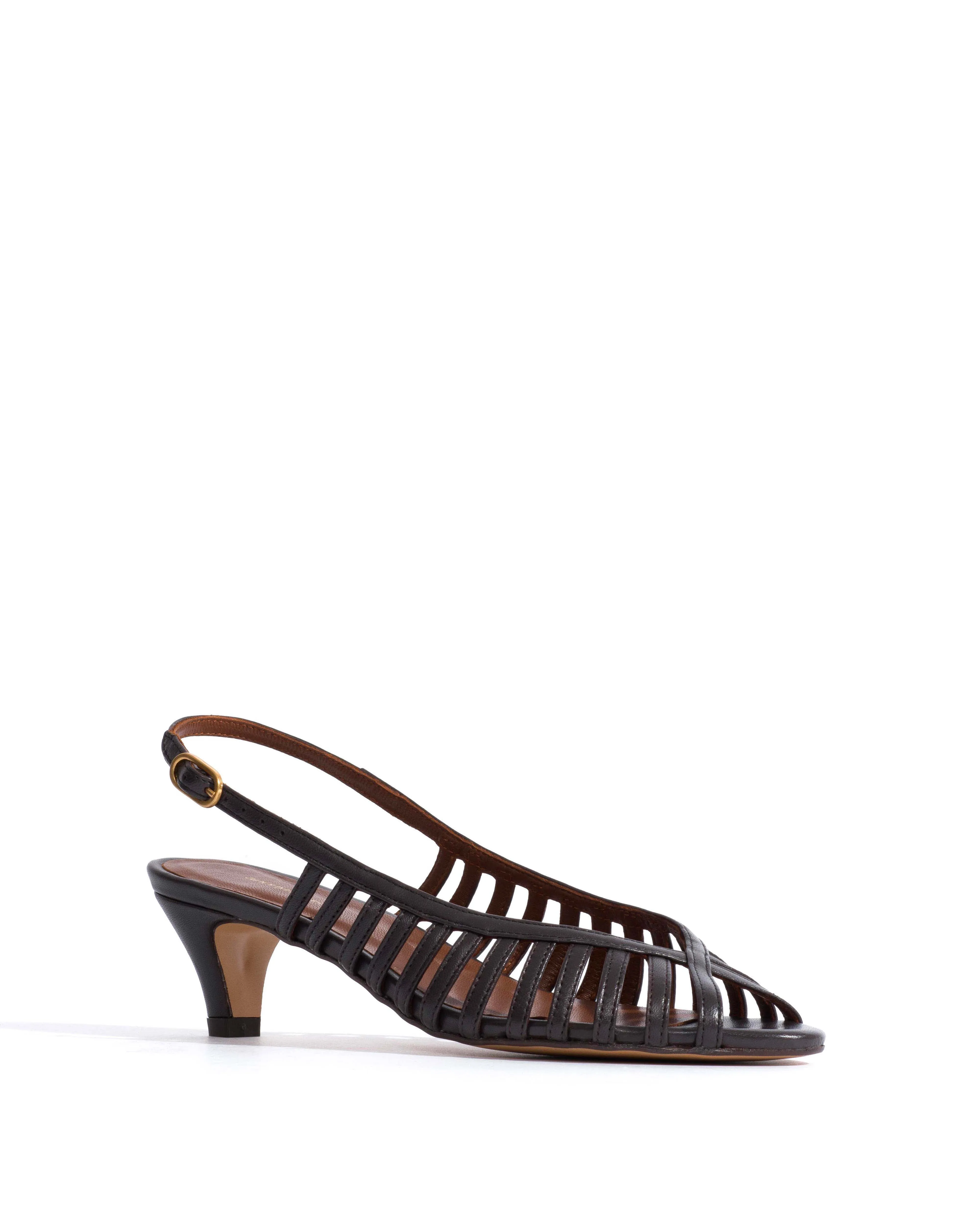 Carminho 40 stiletto Shiny lamb Espresso brown sold by Anonymous Copenhagen product image thumbnail 2