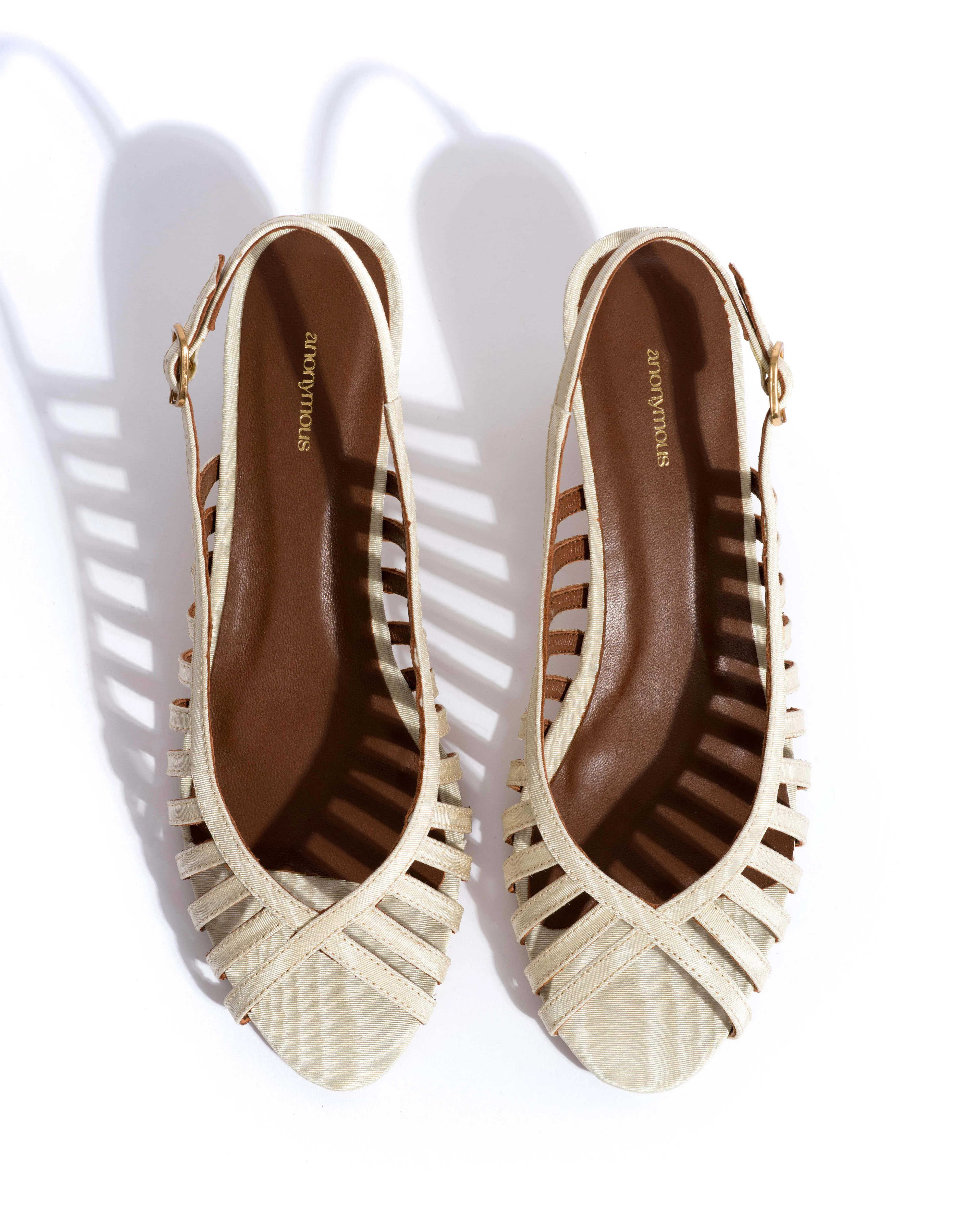 Carminho 40 stiletto Glossy moire Ivory sold by Anonymous Copenhagen product image thumbnail 4