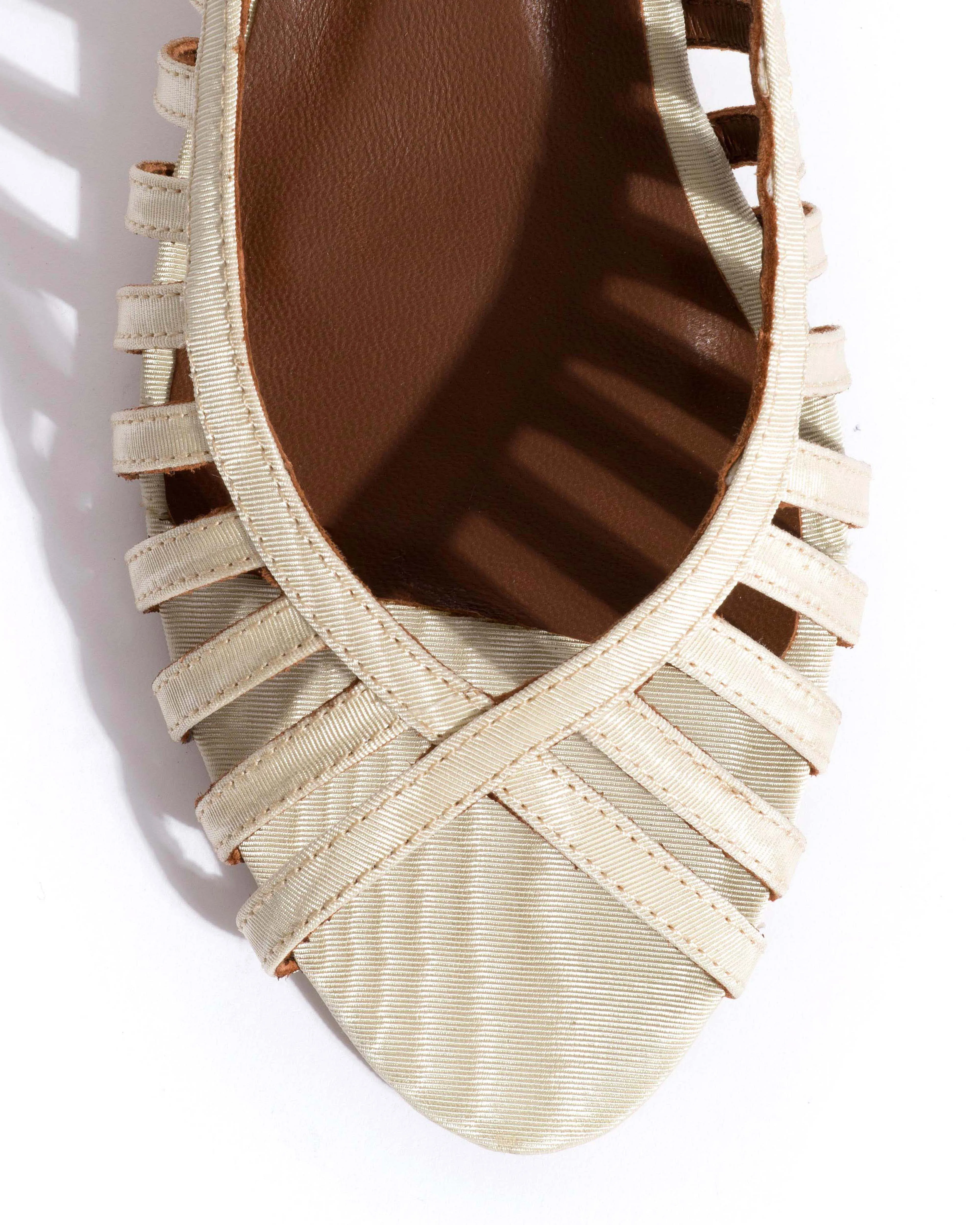 Carminho 40 stiletto Glossy moire Ivory sold by Anonymous Copenhagen product image thumbnail 5