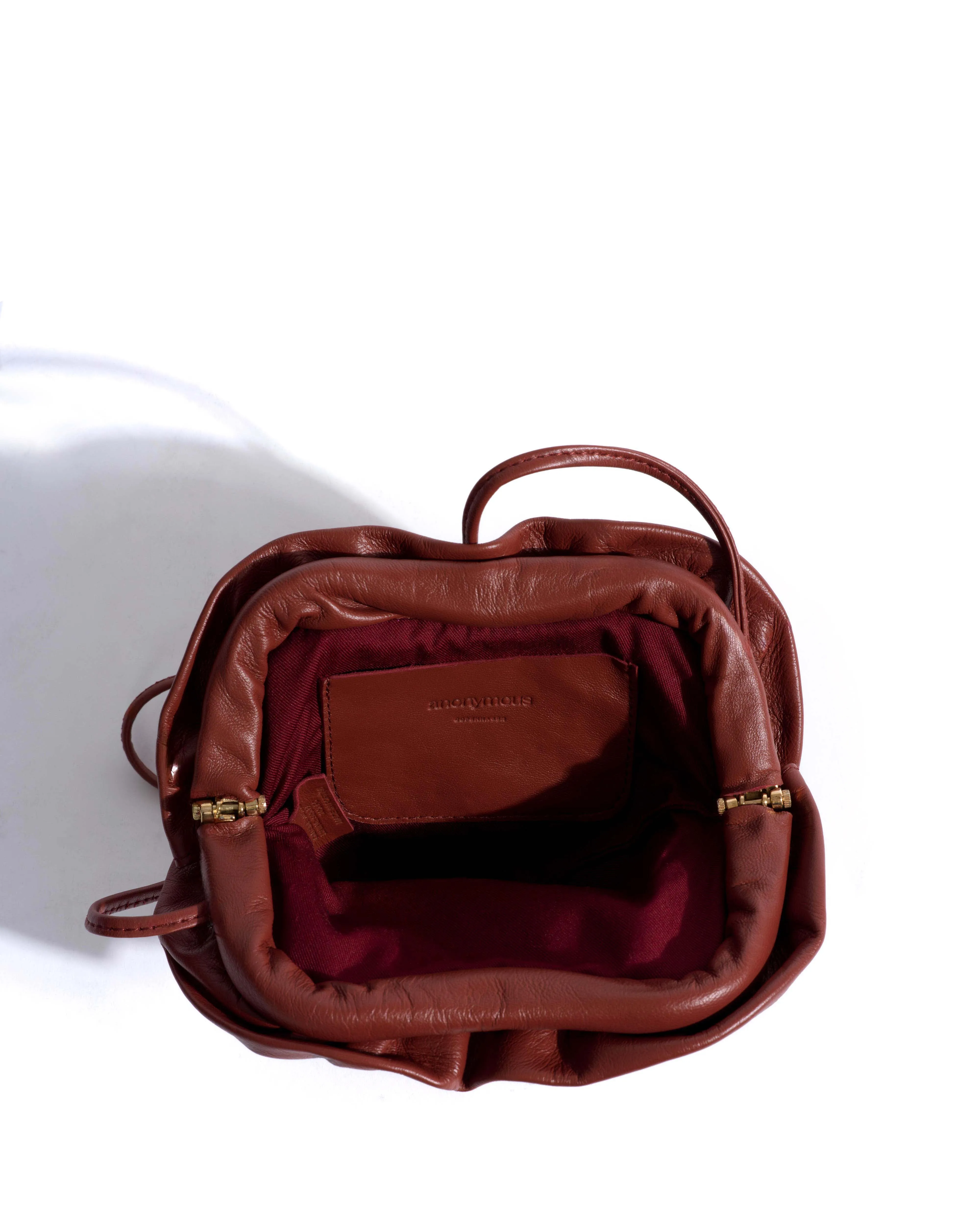 Zally petite heart bag Shiny lamb Terracotta sold by Anonymous Copenhagen product image thumbnail 5