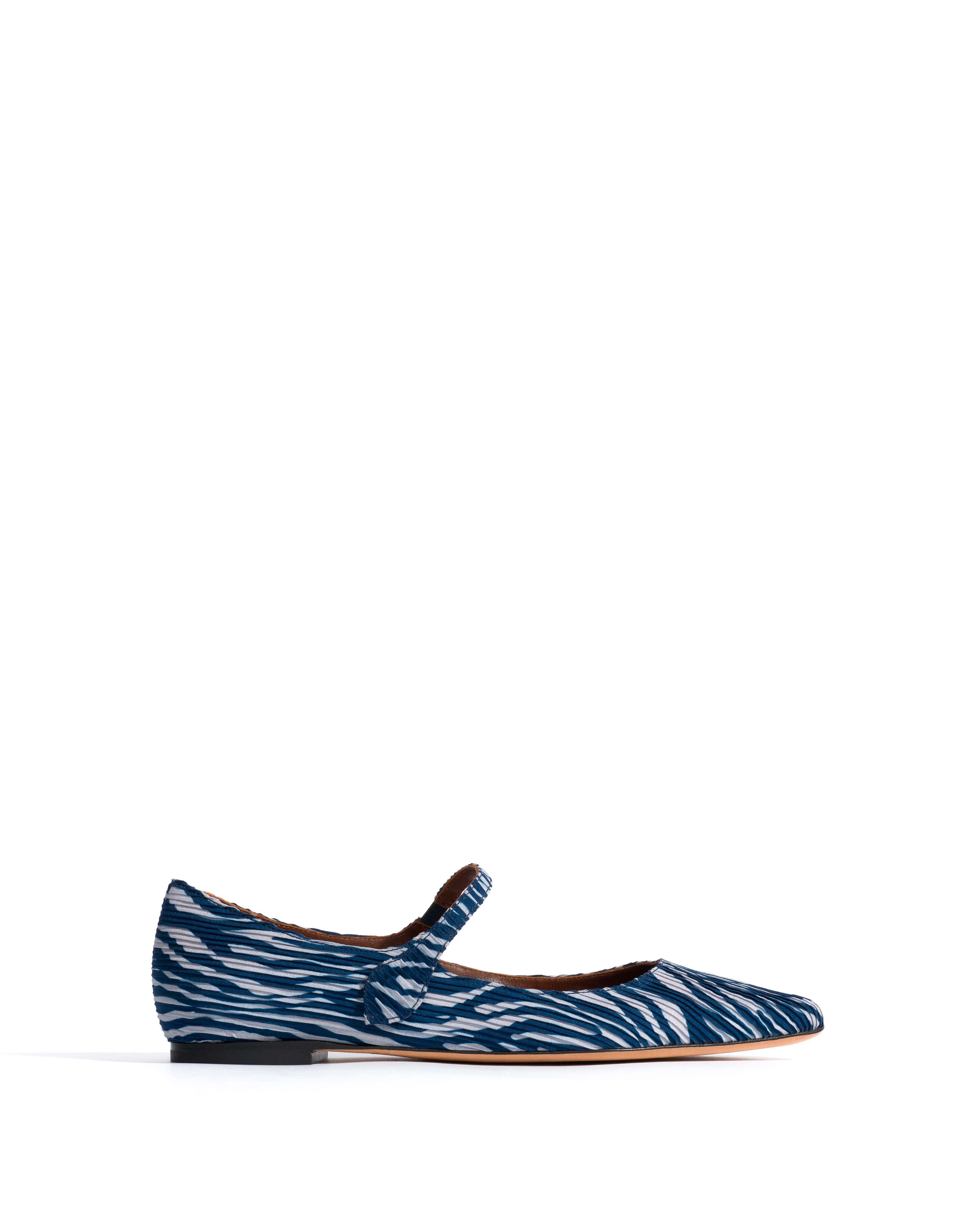 Fifi Pleated zebra Blue shades sold by Anonymous Copenhagen