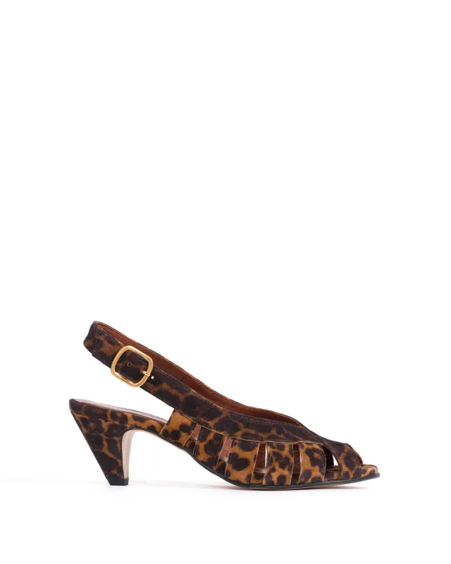 Sophie 50 stiletto Calf suede print Leopard sold by Anonymous Copenhagen