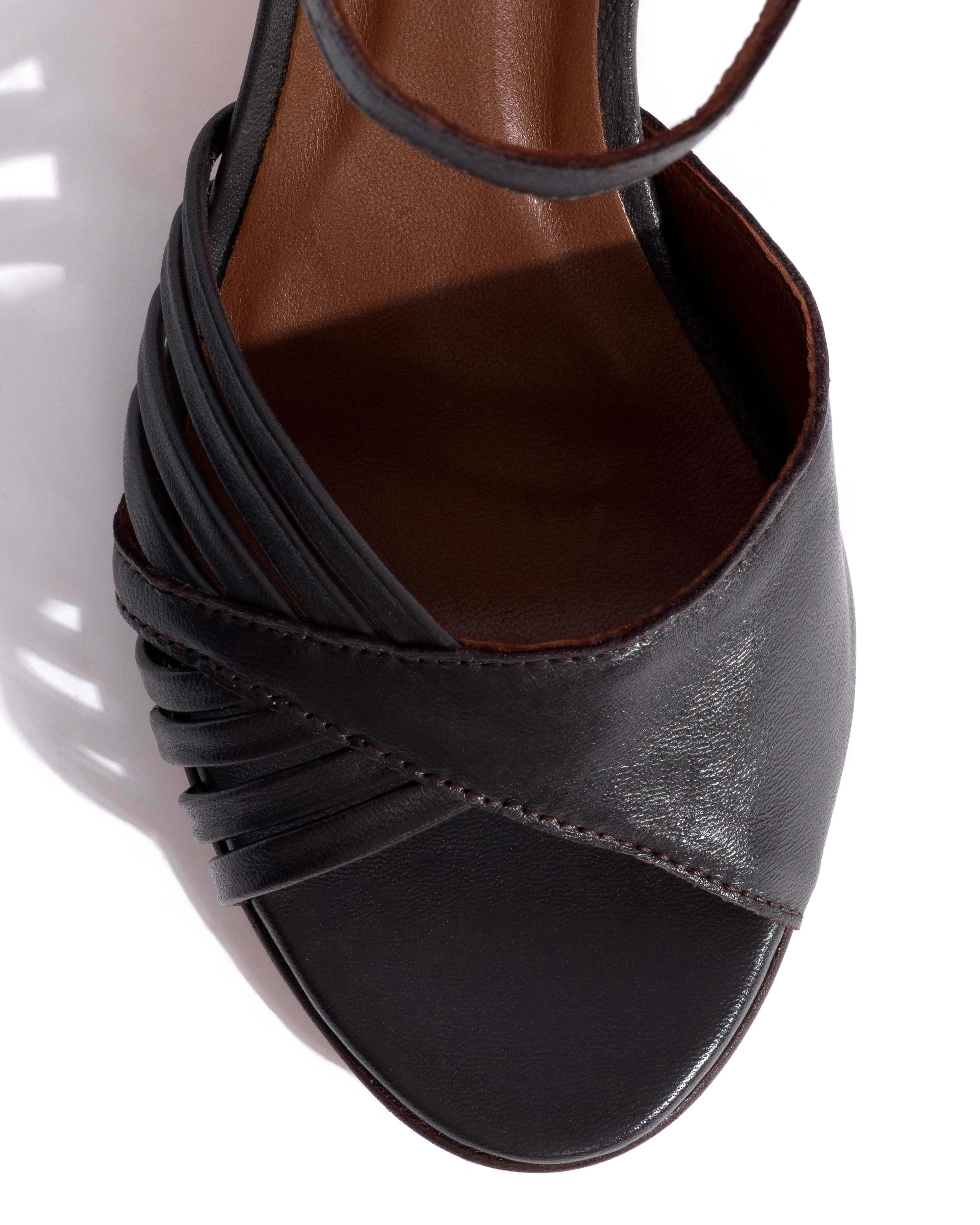Hermine 50 stiletto Shiny lamb Espresso brown sold by Anonymous Copenhagen product image thumbnail 5