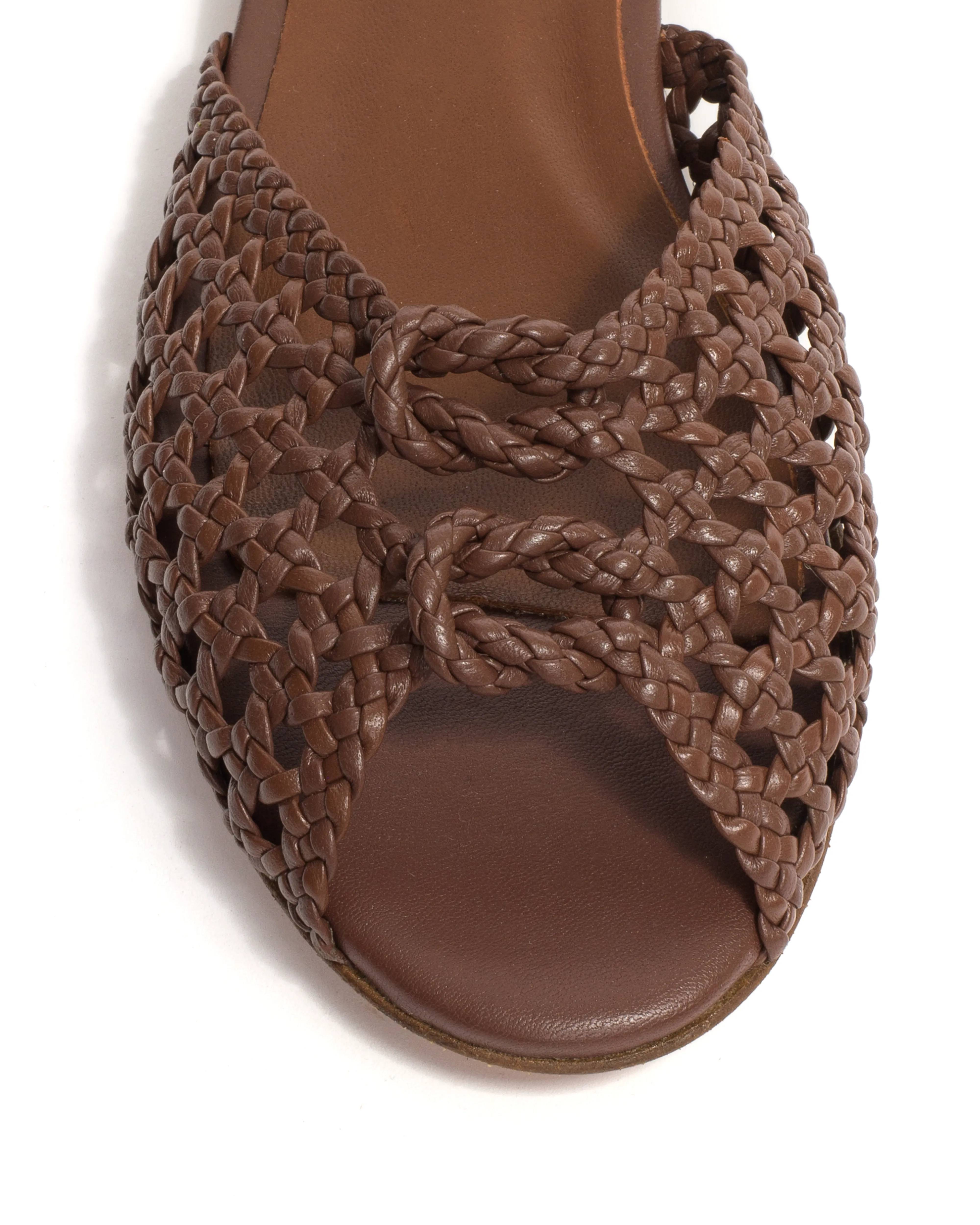 Lucy 10 hand-braided Hand-braided leather Chocolate sold by Anonymous Copenhagen product image thumbnail 5