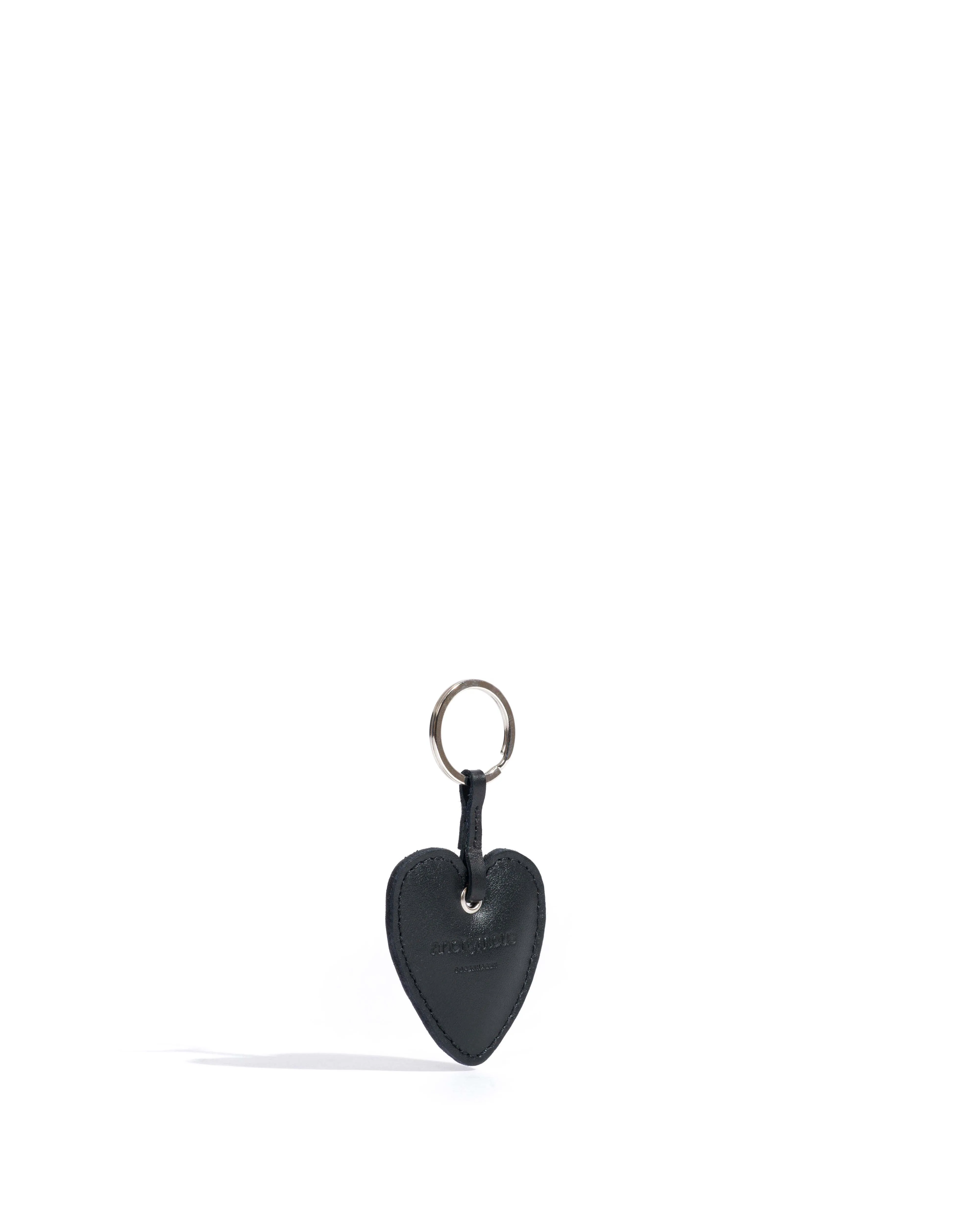 Heart keyring Soft calf Black sold by Anonymous Copenhagen product image thumbnail 2