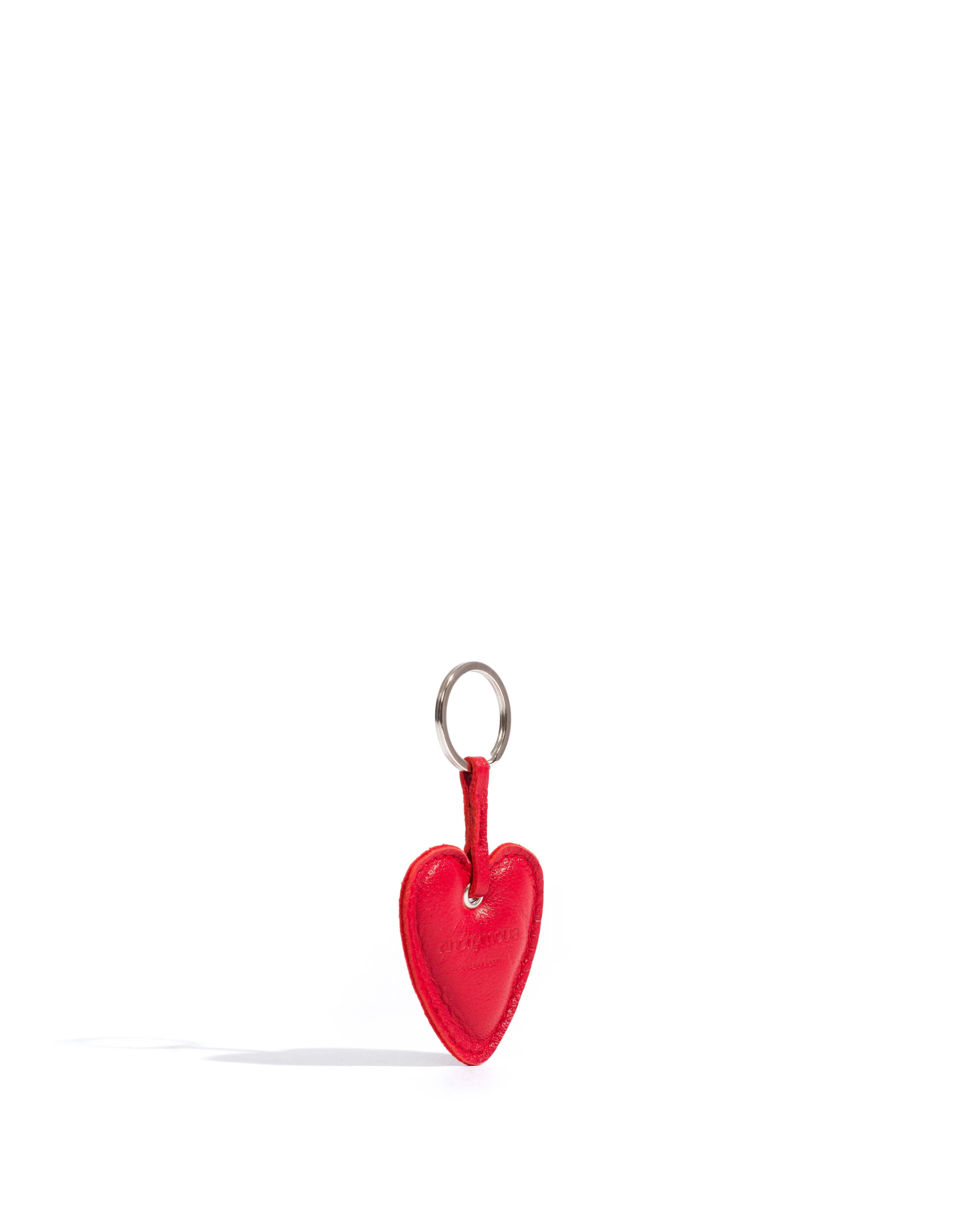 Heart keyring Shiny lamb Ruby red sold by Anonymous Copenhagen product image thumbnail 2
