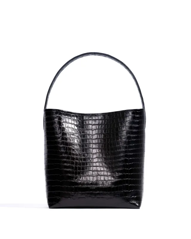 Versa everyday bag Polished croco calf Black made by Anonymous Copenhagen