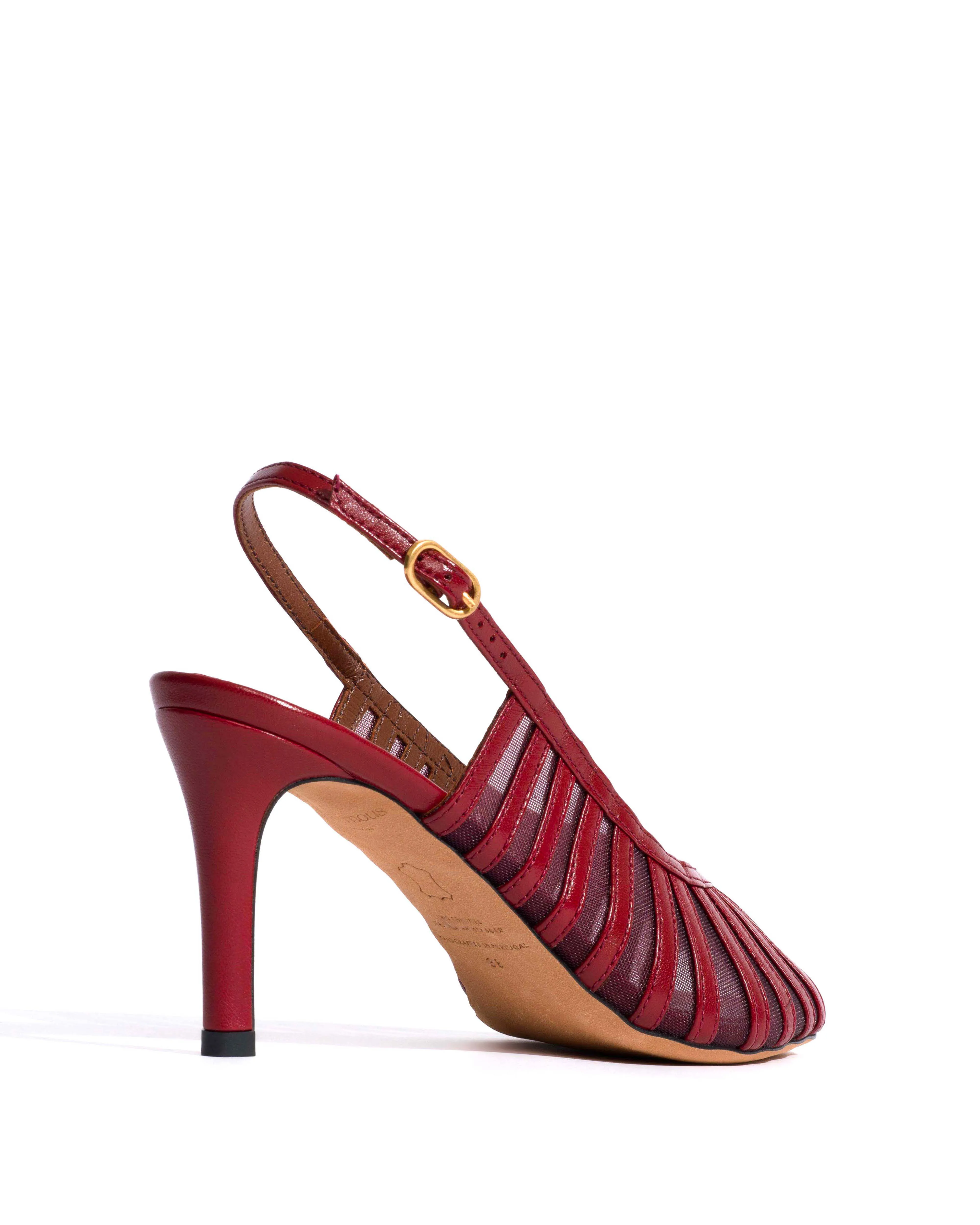 Carminho 75 mesh Shiny lamb & mesh Pomegranate sold by Anonymous Copenhagen product image thumbnail 3