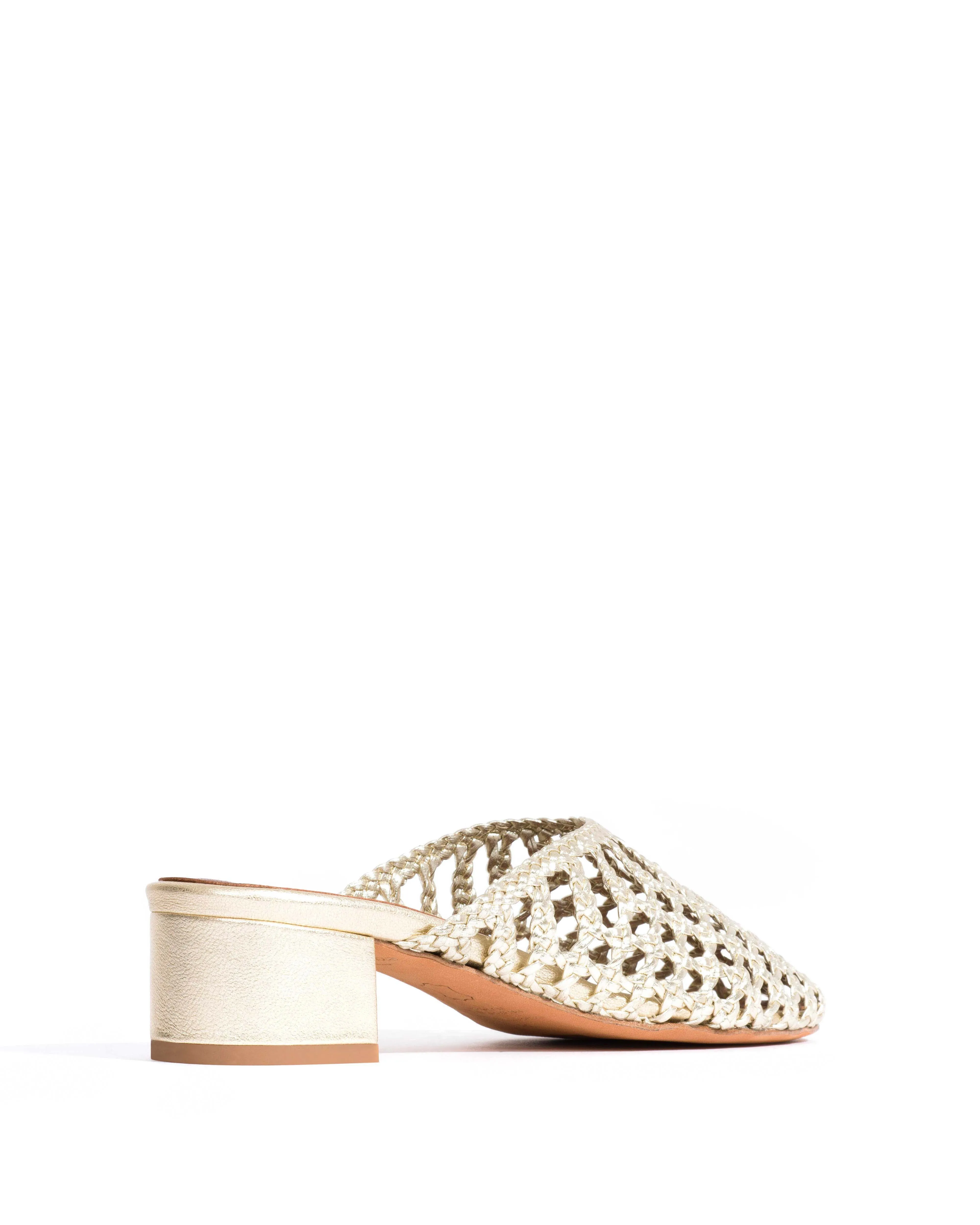 Sabrina 40 hand-braided leather Champagne sold by Anonymous Copenhagen product image thumbnail 3