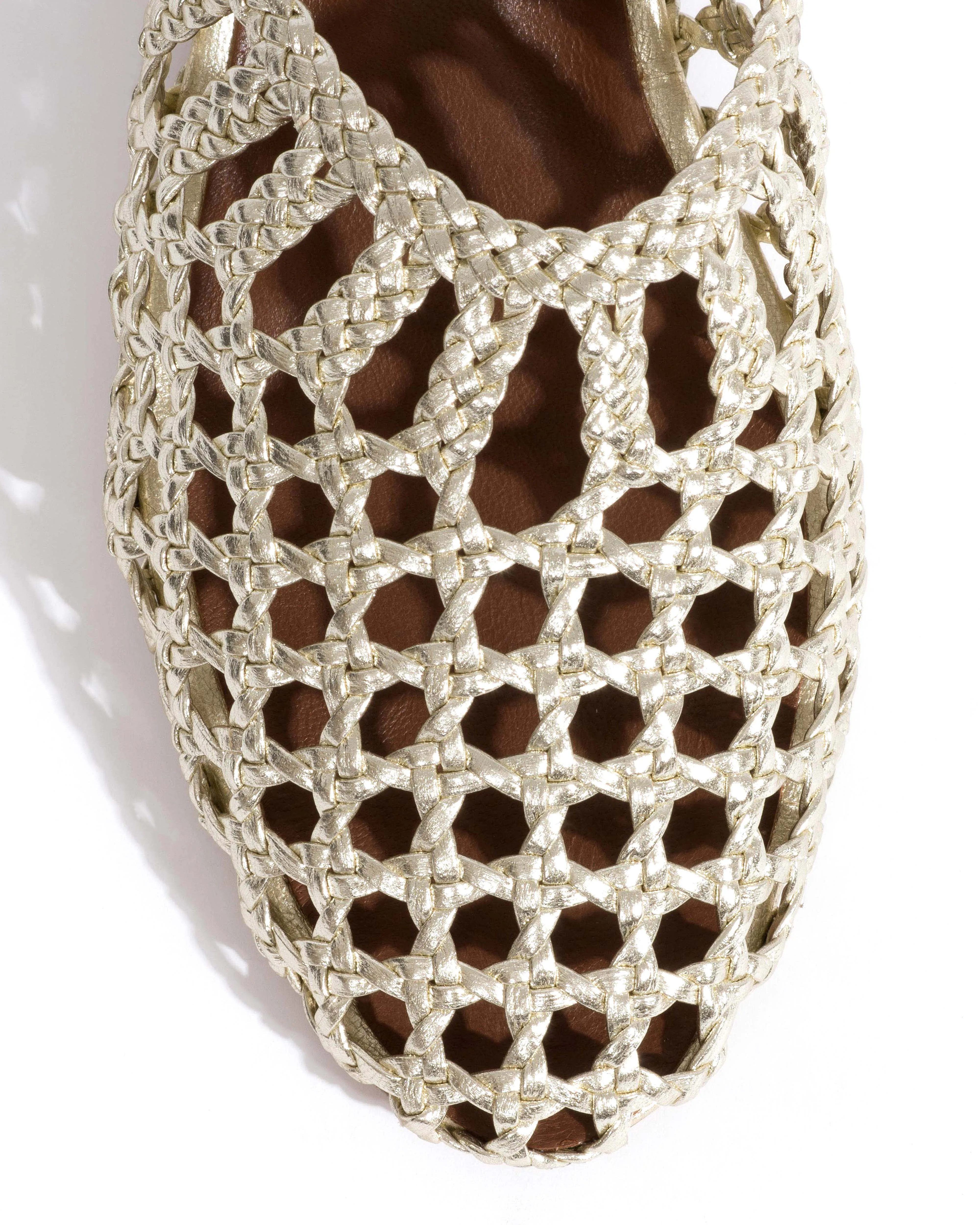 Sabrina 40 hand-braided leather Champagne sold by Anonymous Copenhagen product image thumbnail 5