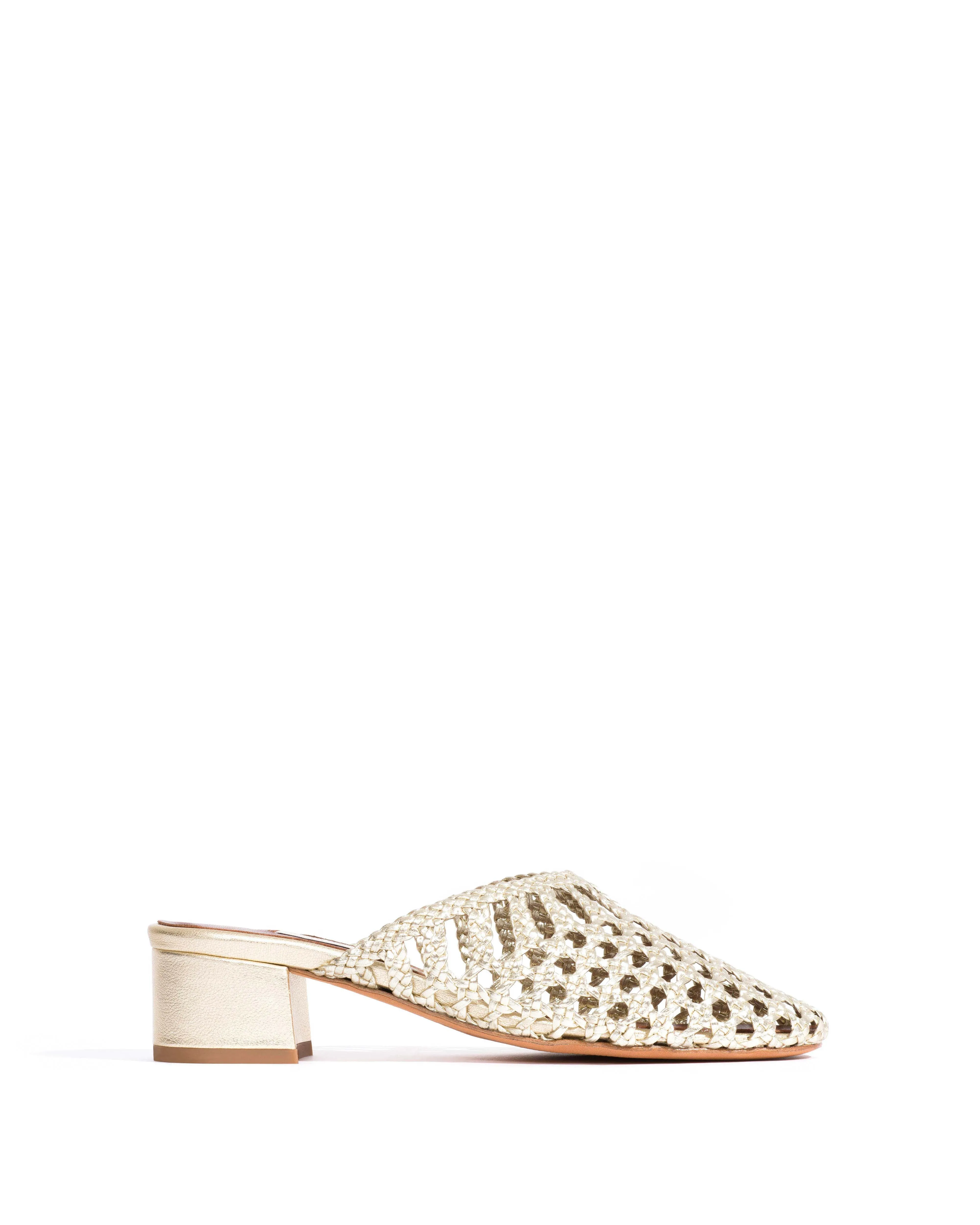 Sabrina 40 hand-braided leather Champagne sold by Anonymous Copenhagen