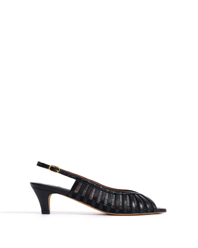 Carminho 40 mesh Shiny lamb & mesh Black made by Anonymous Copenhagen