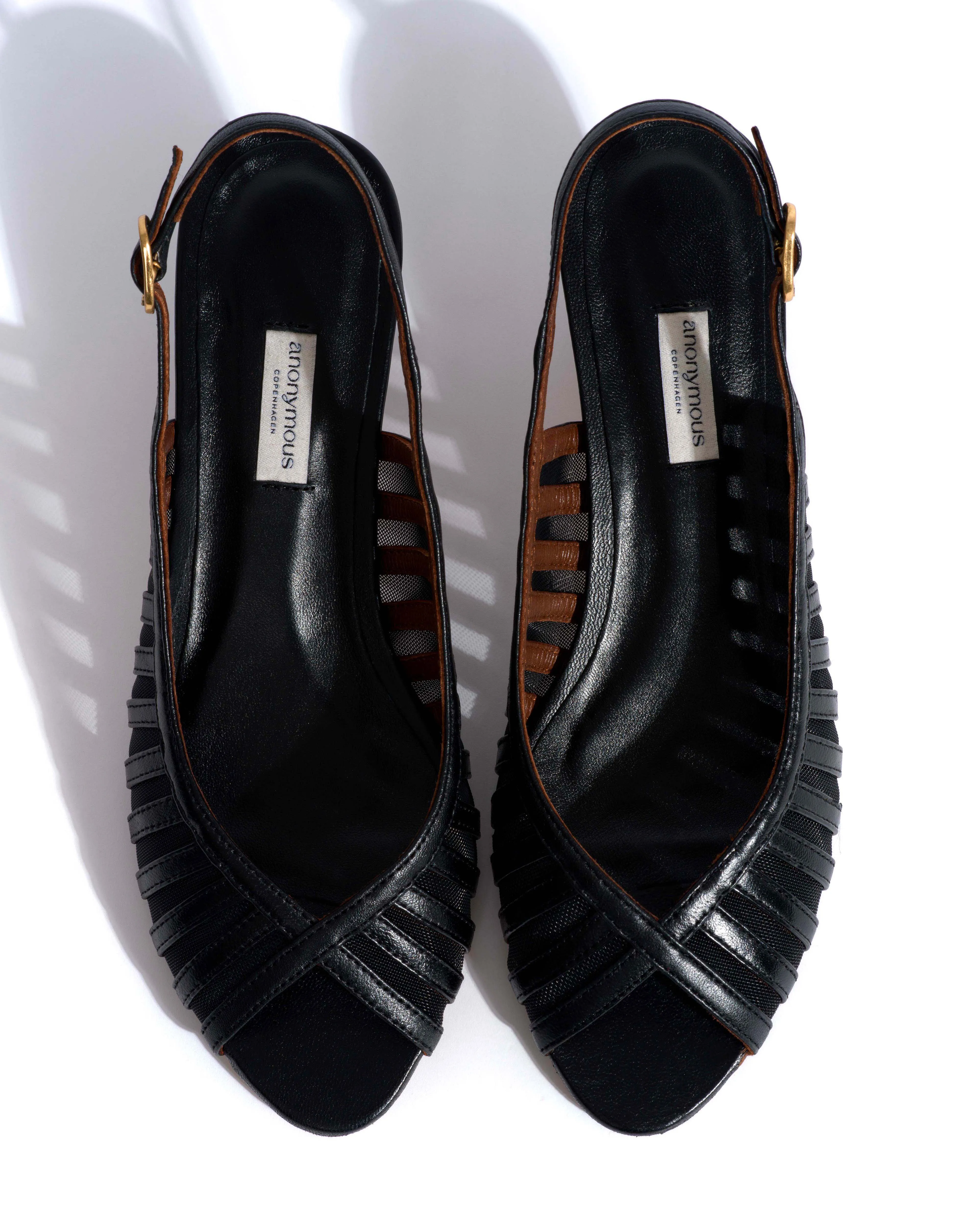 Carminho 40 mesh Shiny lamb & mesh Black sold by Anonymous Copenhagen product image thumbnail 4