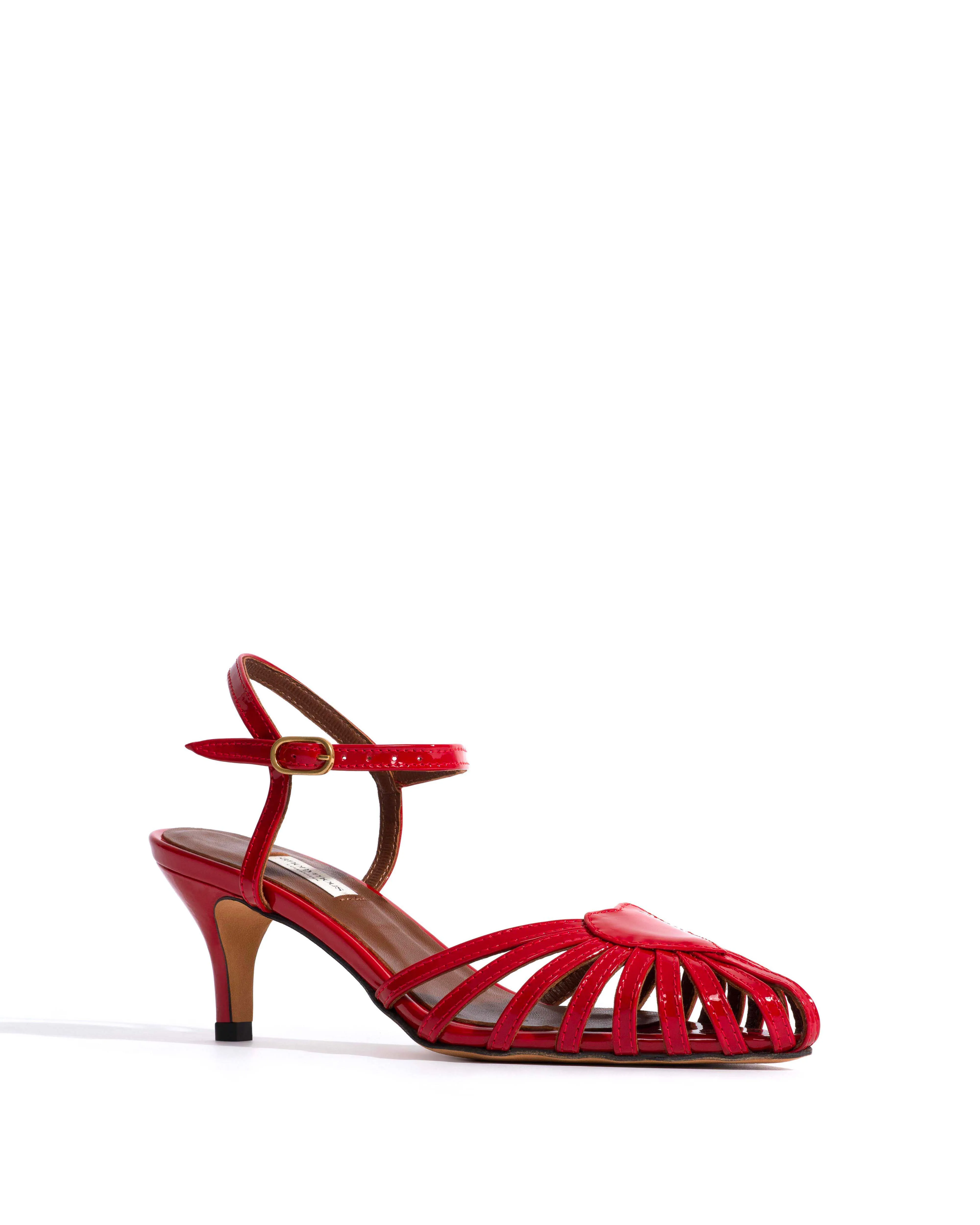 Keesha 55 Polished soft calf Ruby red sold by Anonymous Copenhagen product image thumbnail 2