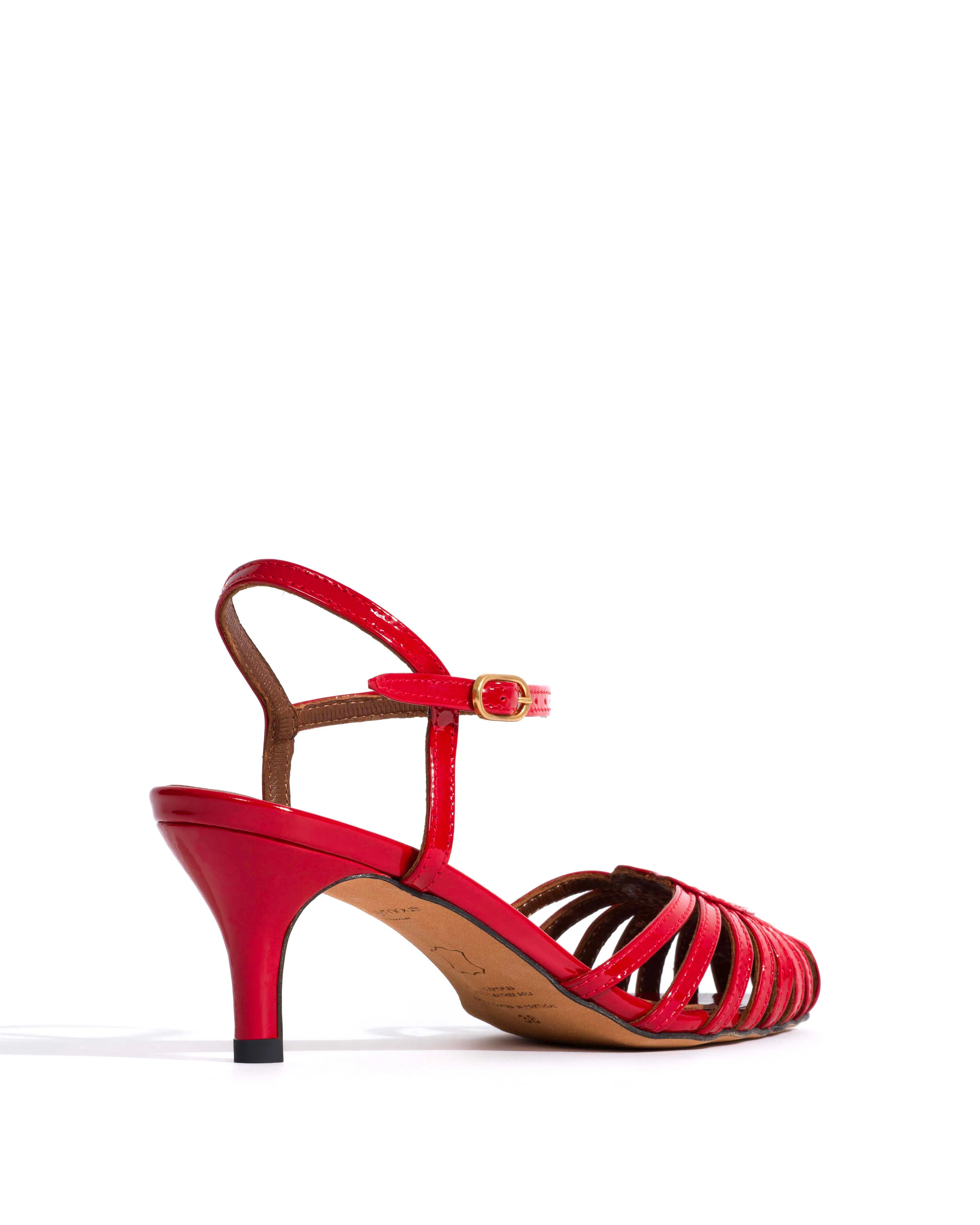 Keesha 55 Polished soft calf Ruby red sold by Anonymous Copenhagen product image thumbnail 3