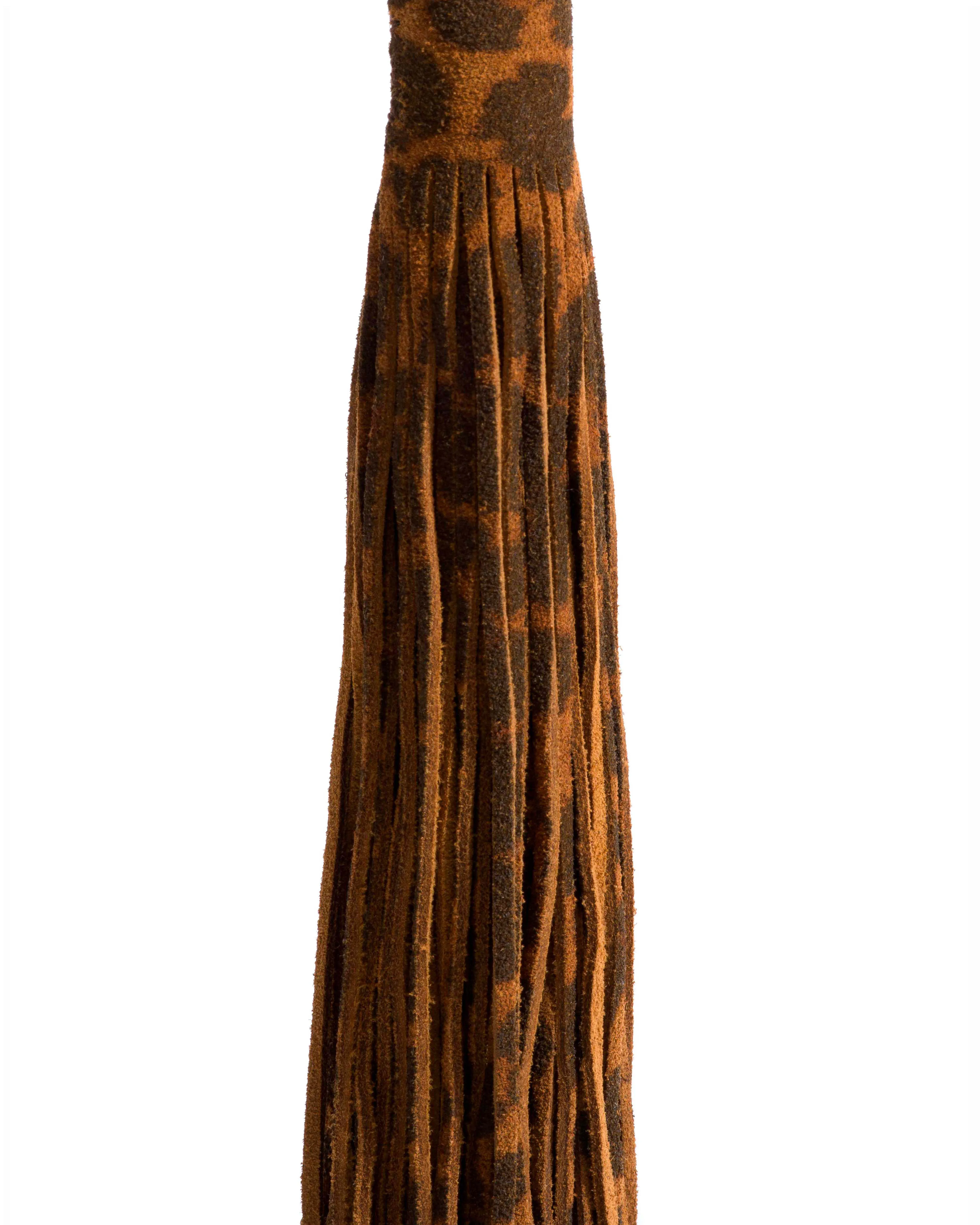 Langley fringe keyring Calf suede print Leopard sold by Anonymous Copenhagen product image thumbnail 2