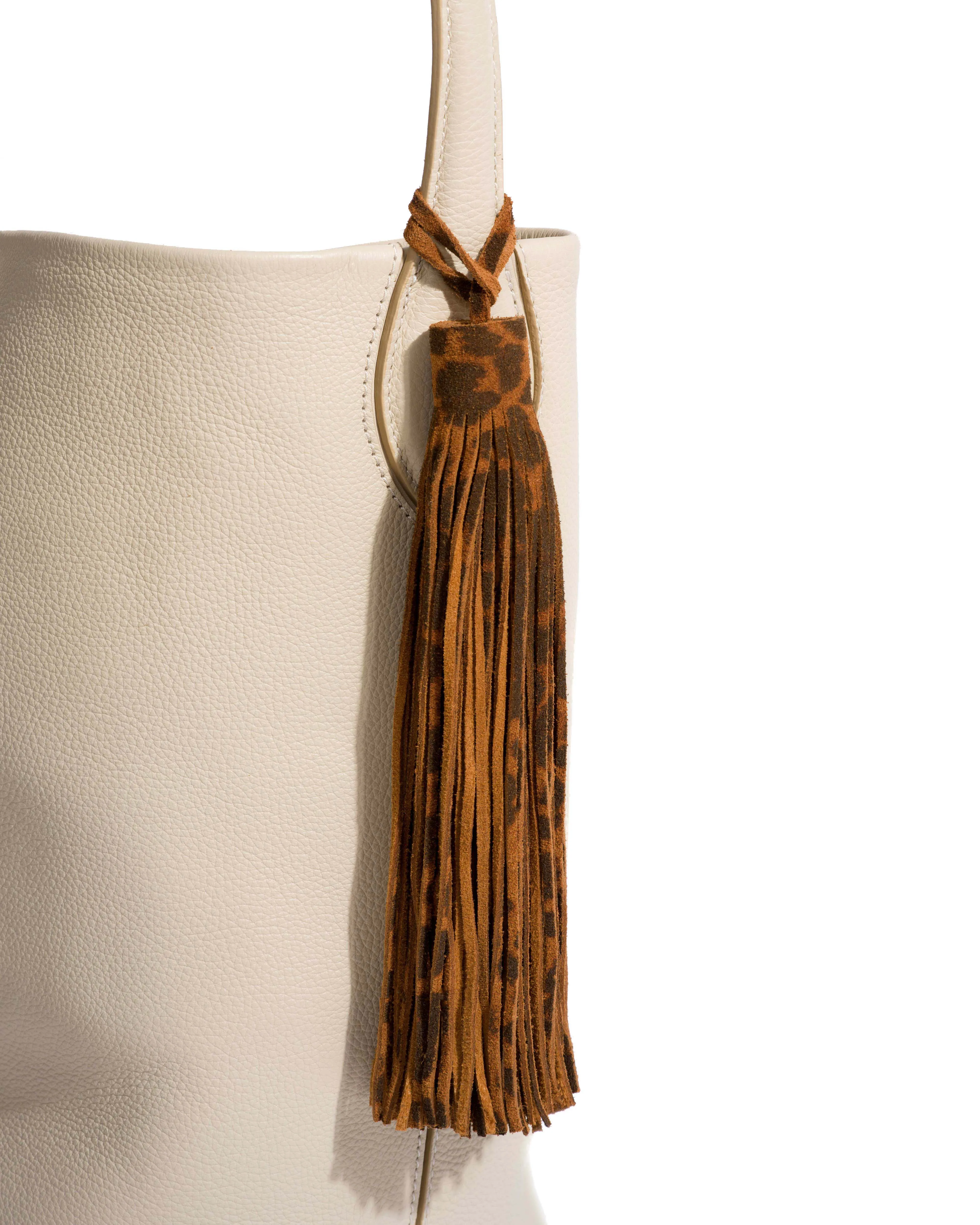 Langley fringe keyring Calf suede print Leopard sold by Anonymous Copenhagen product image thumbnail 4