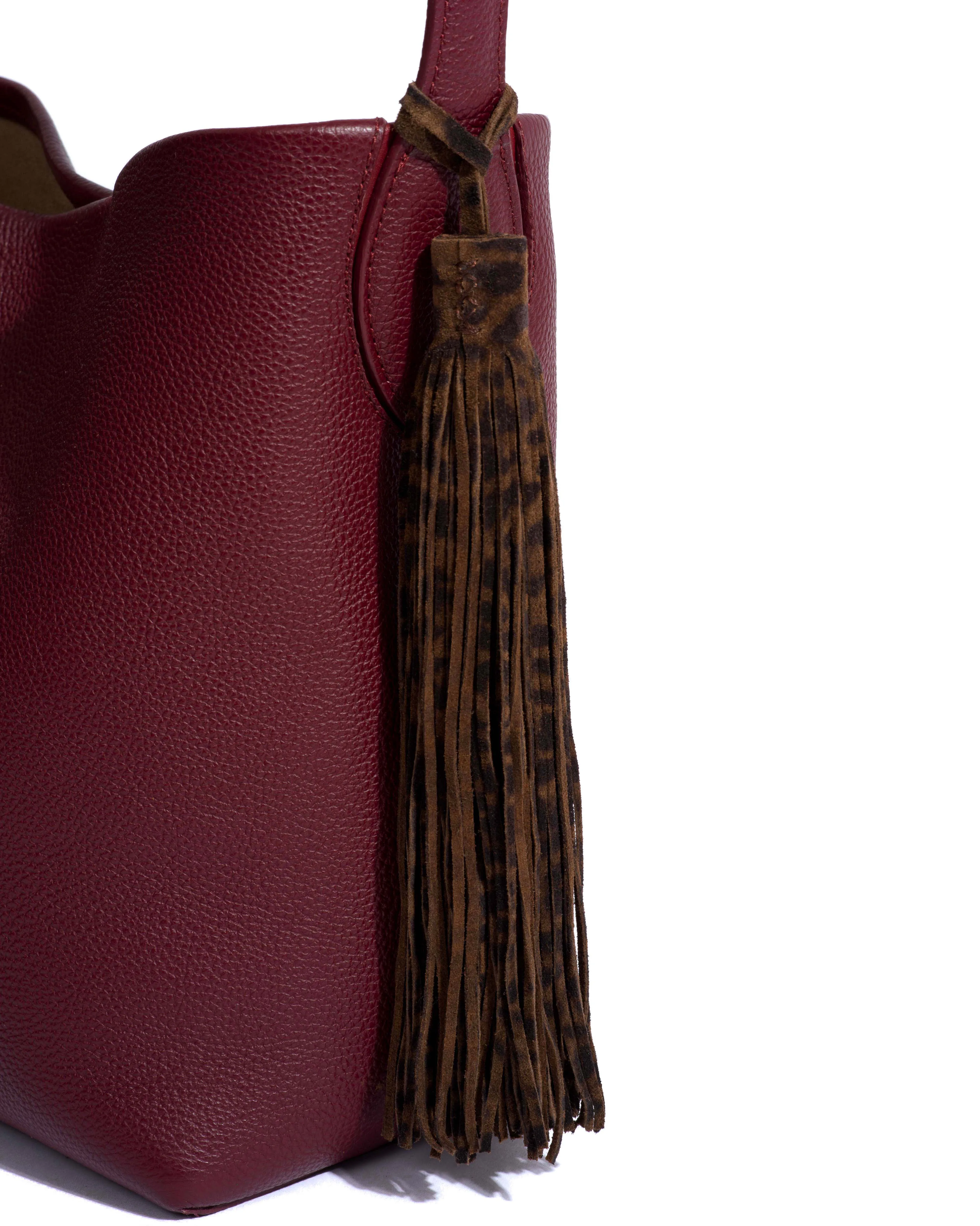 Langley fringe keyring Calf suede print Jaguar sold by Anonymous Copenhagen product image thumbnail 4