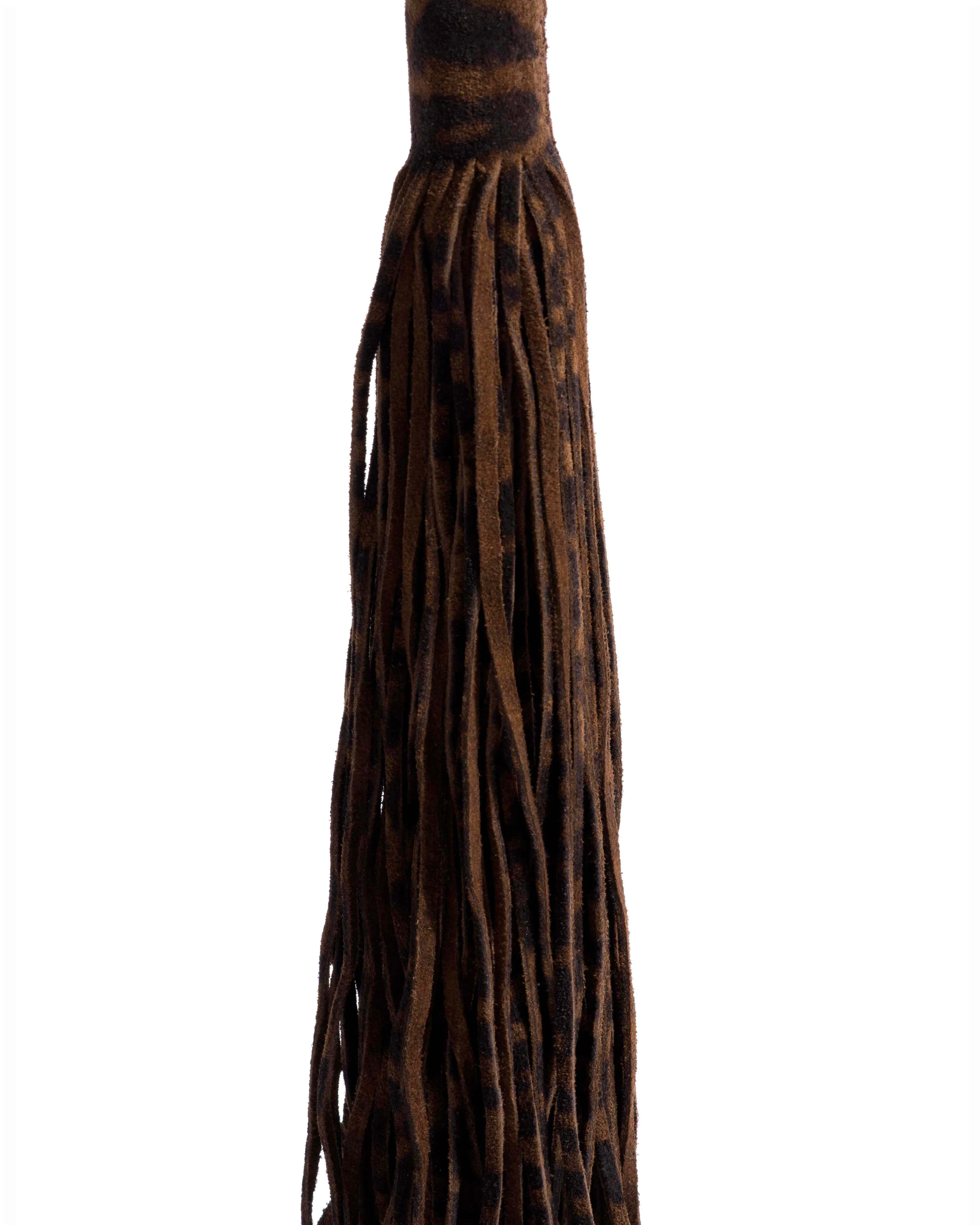 Langley fringe keyring Calf suede print Jaguar sold by Anonymous Copenhagen product image thumbnail 2