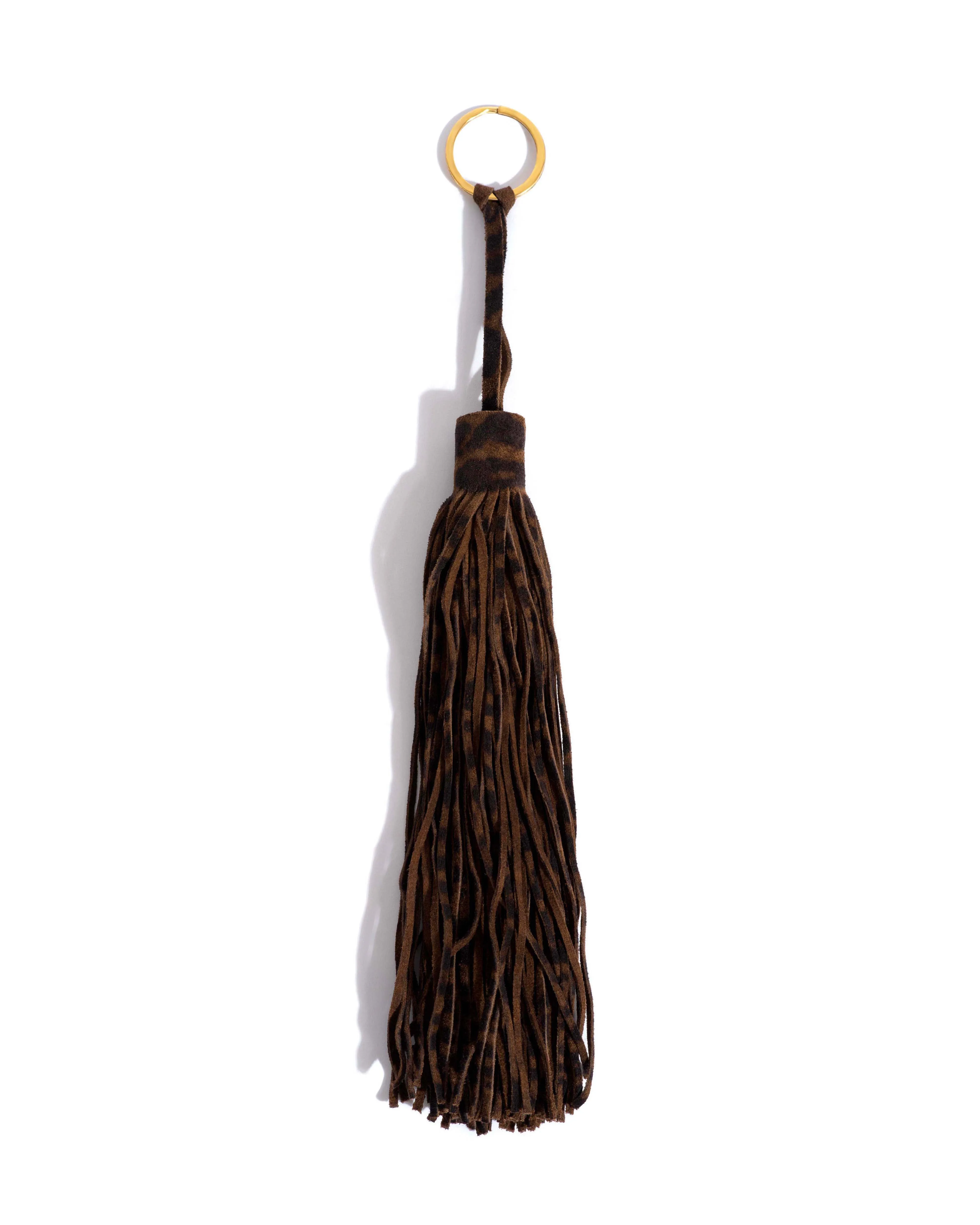 Langley fringe keyring Calf suede print Jaguar sold by Anonymous Copenhagen product image thumbnail 3