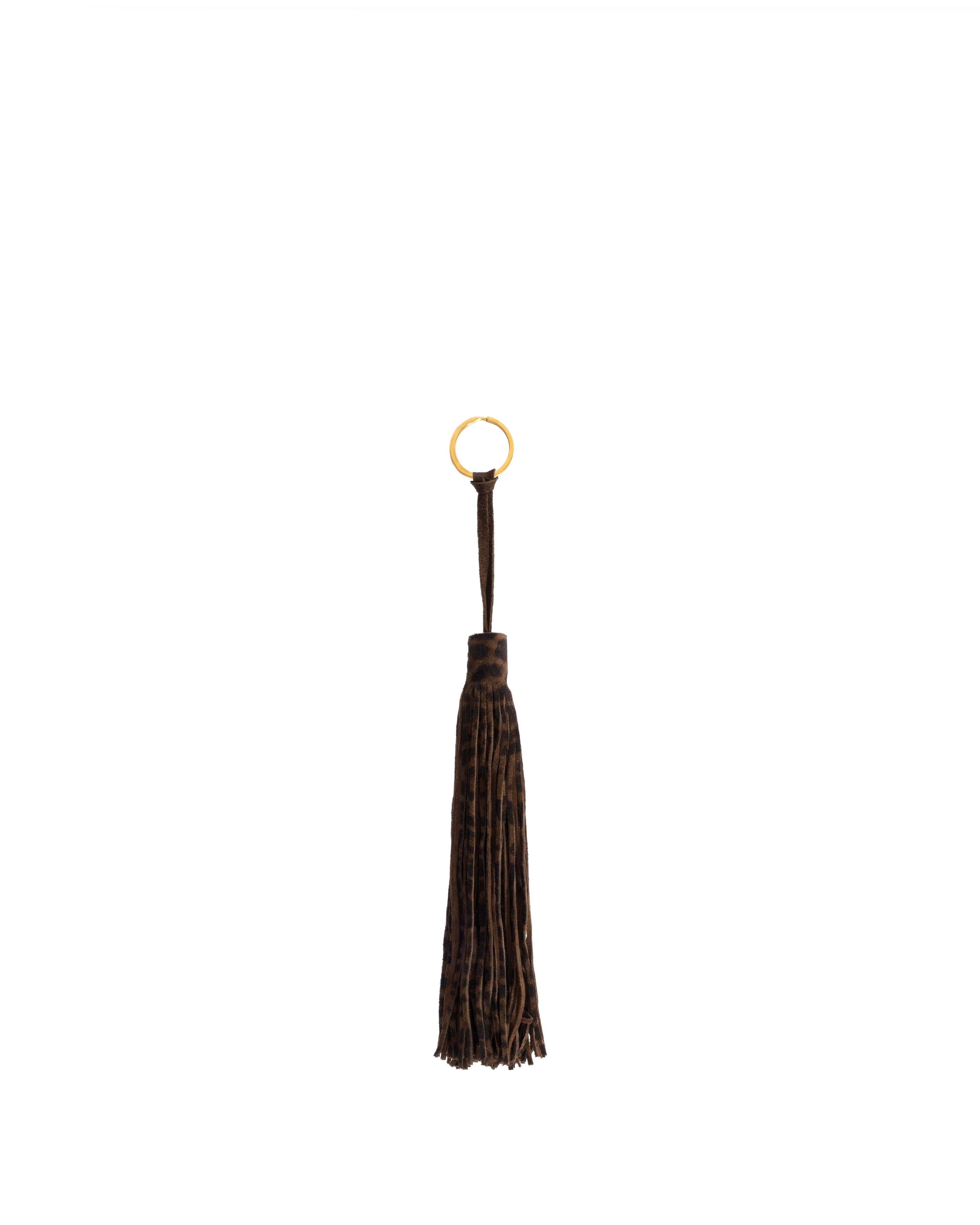 Langley fringe keyring Calf suede print Jaguar sold by Anonymous Copenhagen