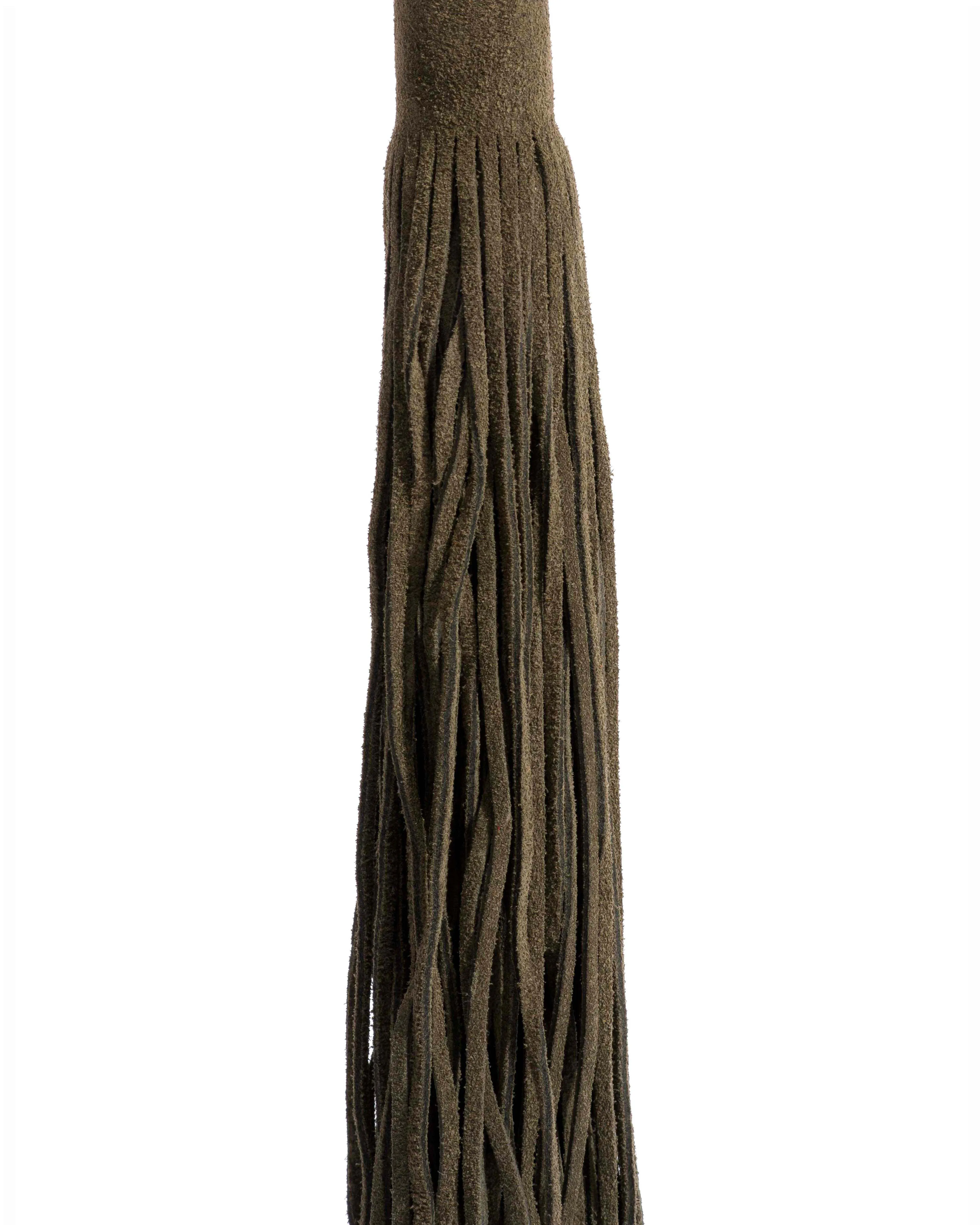 Langley fringe keyring Calf suede Moss green sold by Anonymous Copenhagen product image thumbnail 2