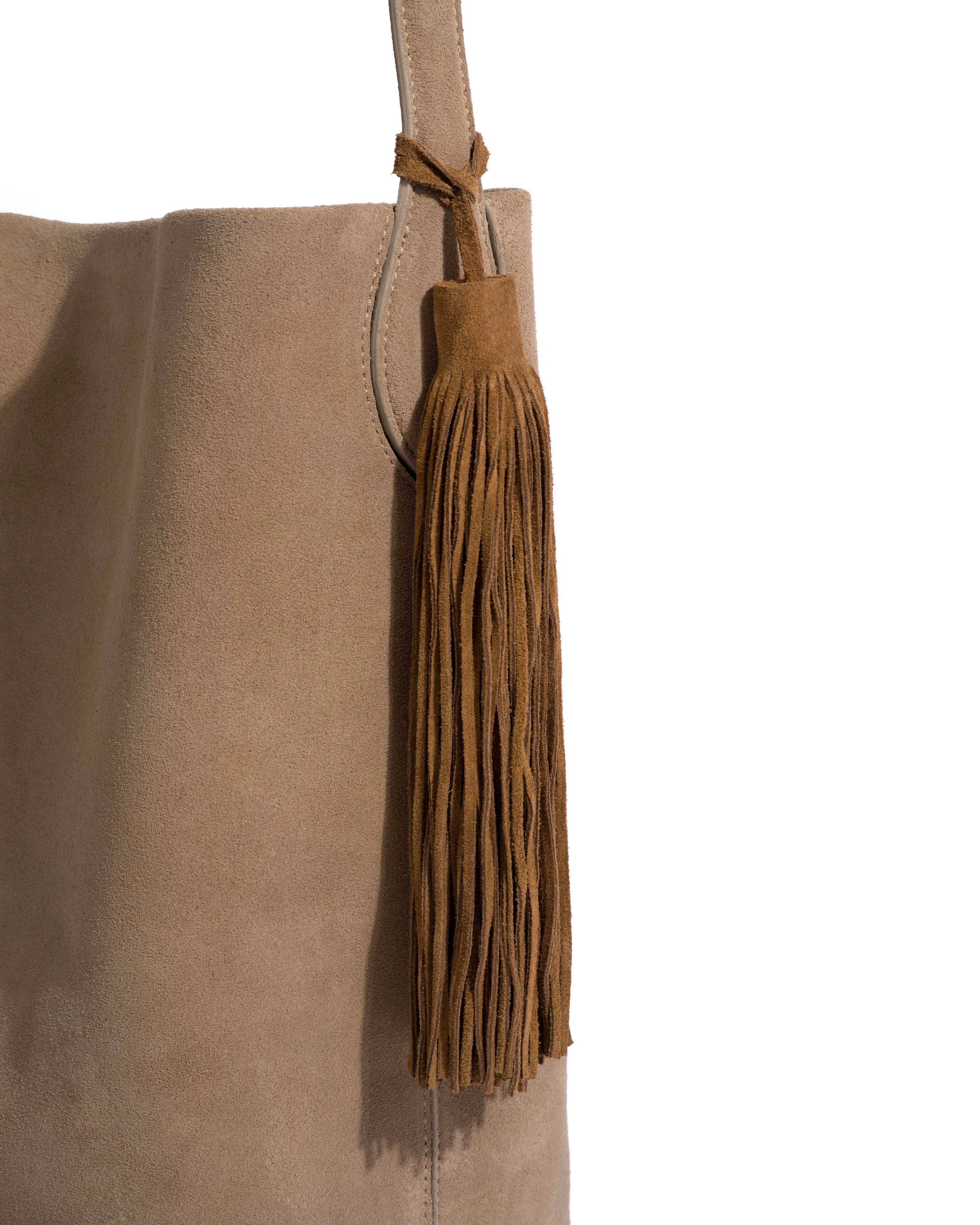 Langley fringe keyring Calf suede Cinnamon sold by Anonymous Copenhagen product image thumbnail 4