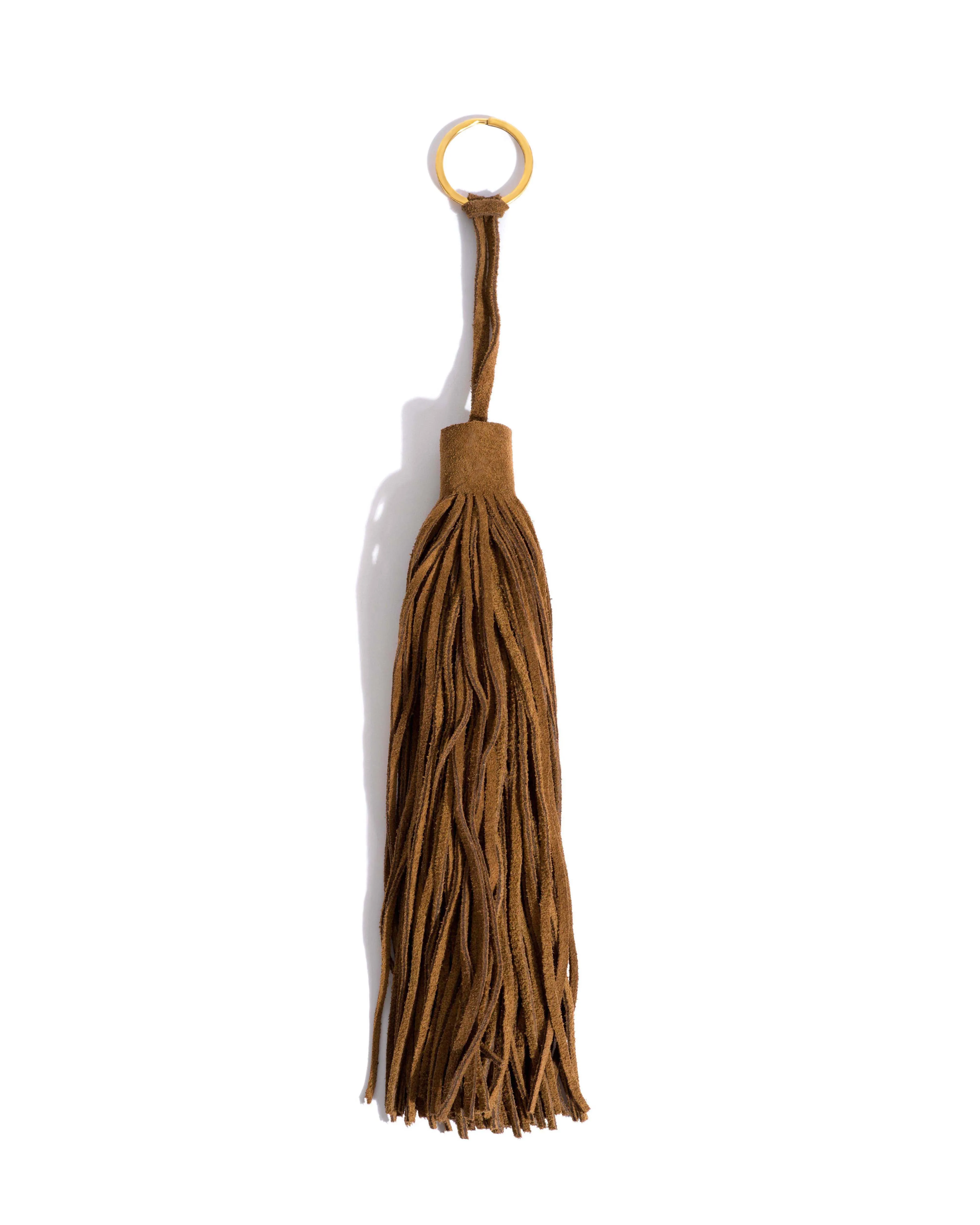 Langley fringe keyring Calf suede Cinnamon sold by Anonymous Copenhagen product image thumbnail 3