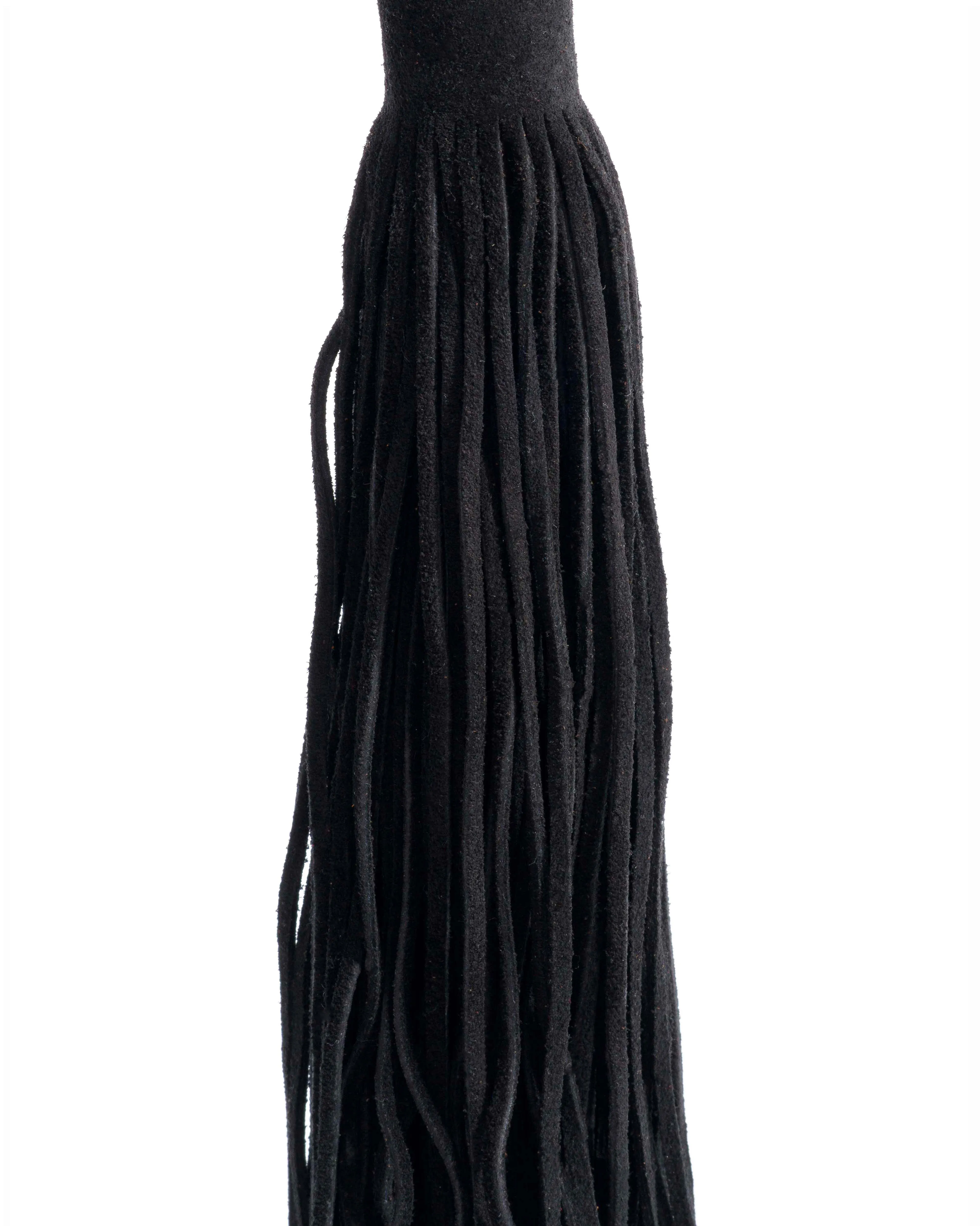 Langley fringe keyring Calf suede Black sold by Anonymous Copenhagen product image thumbnail 2