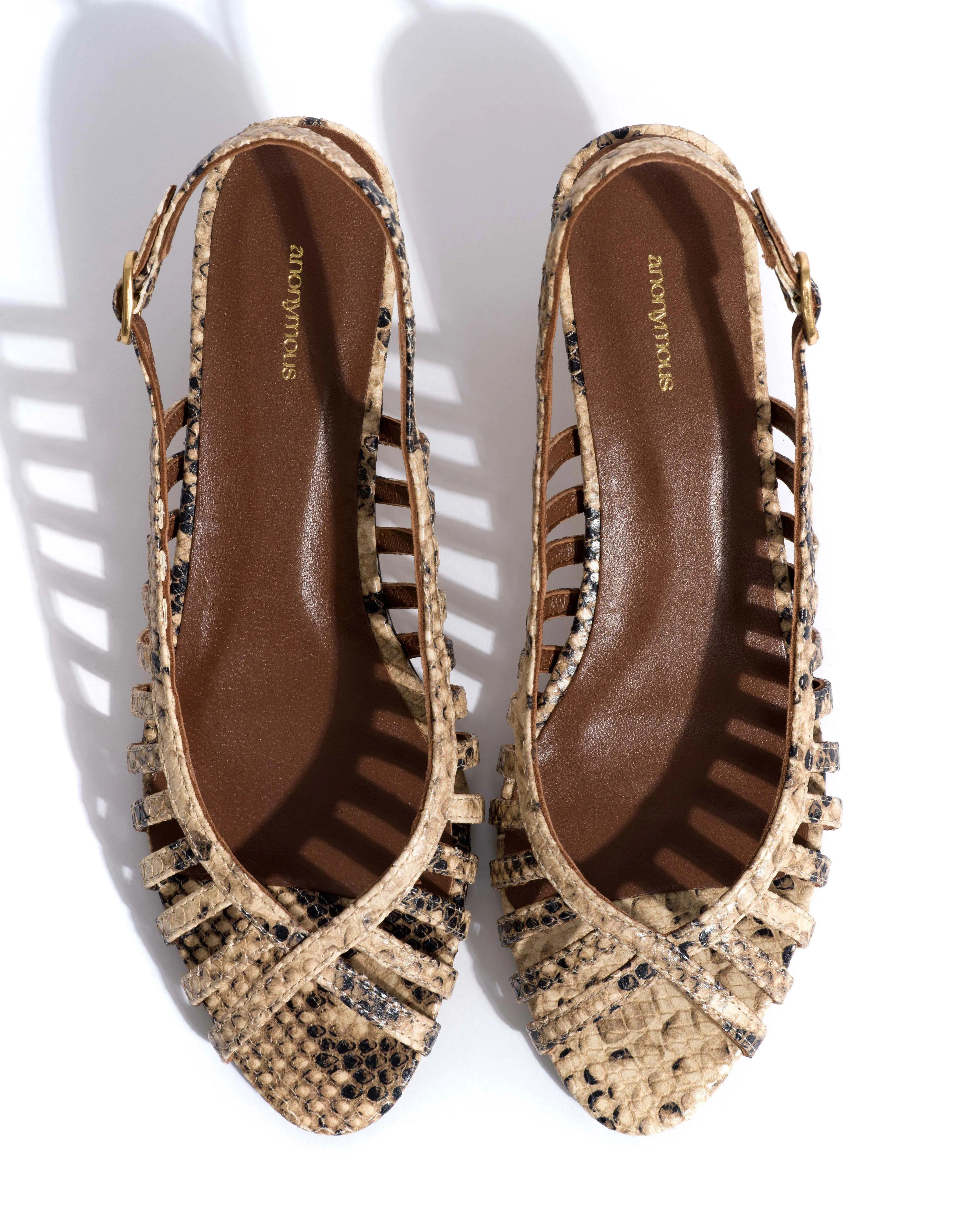 Carminho 40 stiletto Snake calf Natural sand sold by Anonymous Copenhagen product image thumbnail 4