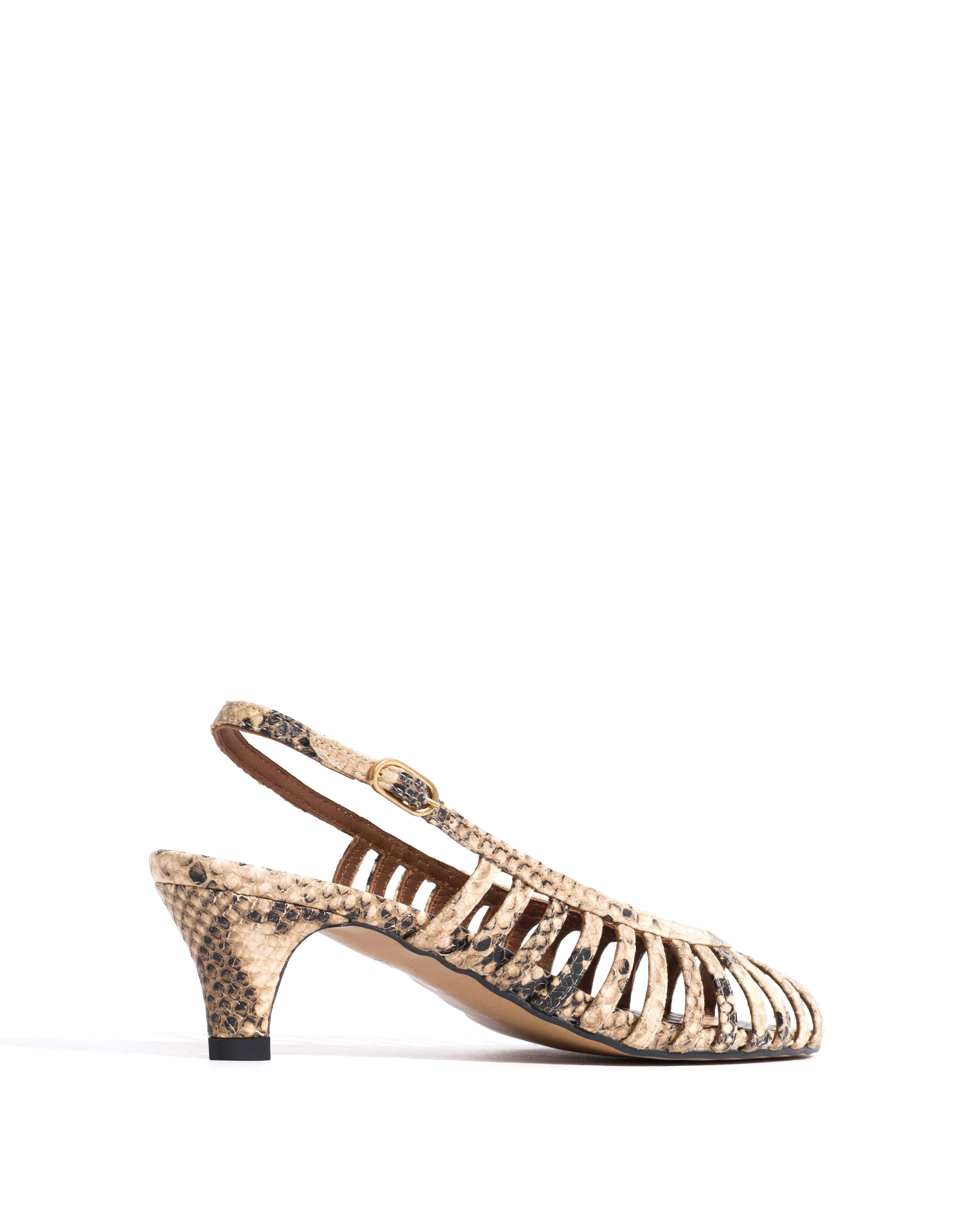 Carminho 40 stiletto Snake calf Natural sand sold by Anonymous Copenhagen product image thumbnail 3