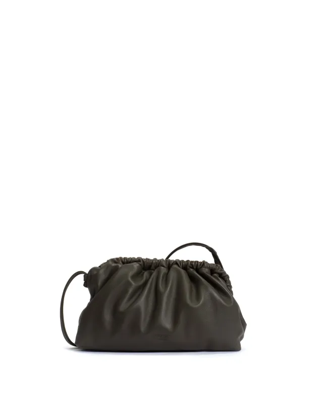 Hally classic cloud bag Shiny lamb Moss green made by Anonymous Copenhagen
