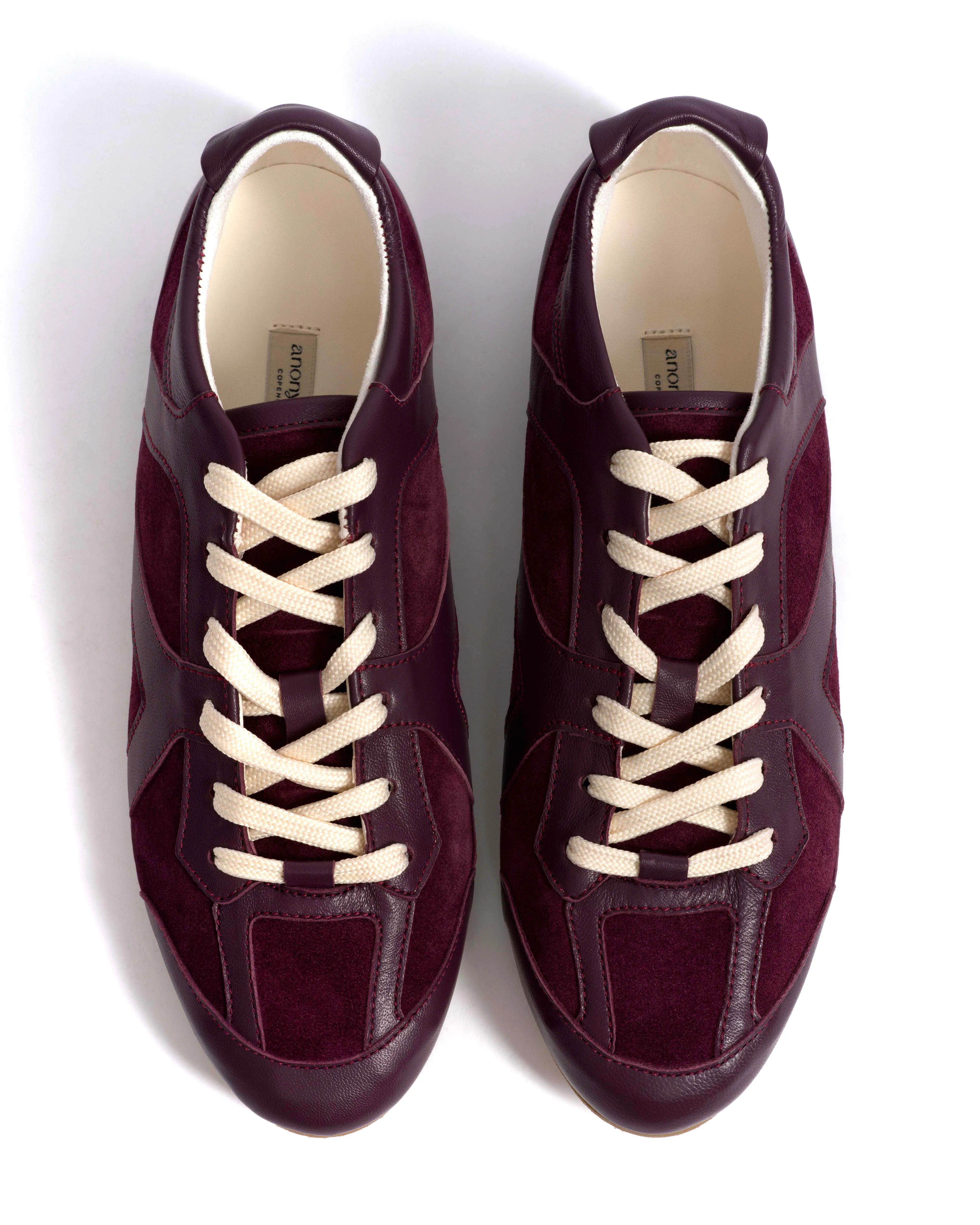 Sneakerina Shiny lamb & suede leather Fig purple sold by Anonymous Copenhagen product image thumbnail 4