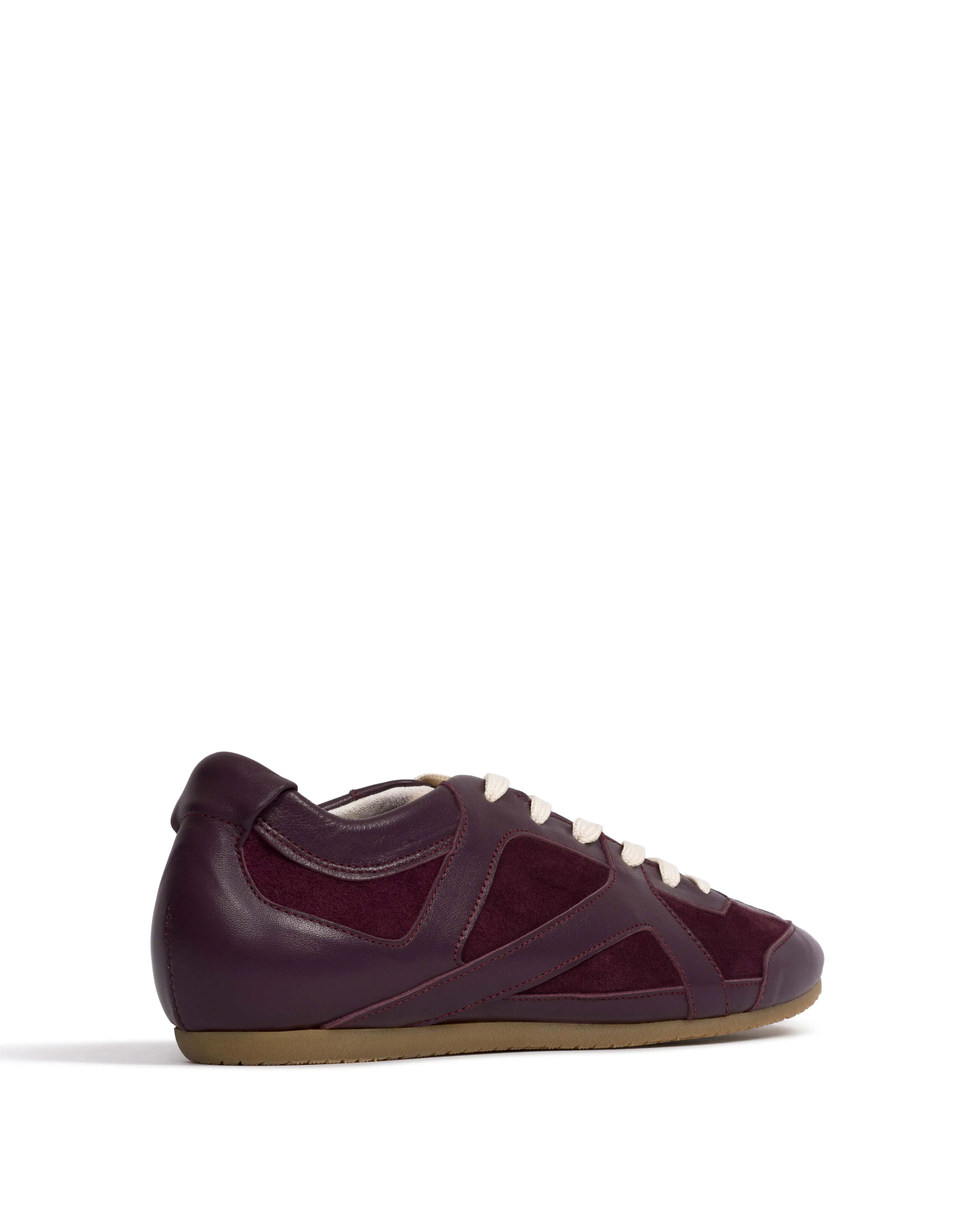 Sneakerina Shiny lamb & suede leather Fig purple sold by Anonymous Copenhagen product image thumbnail 3