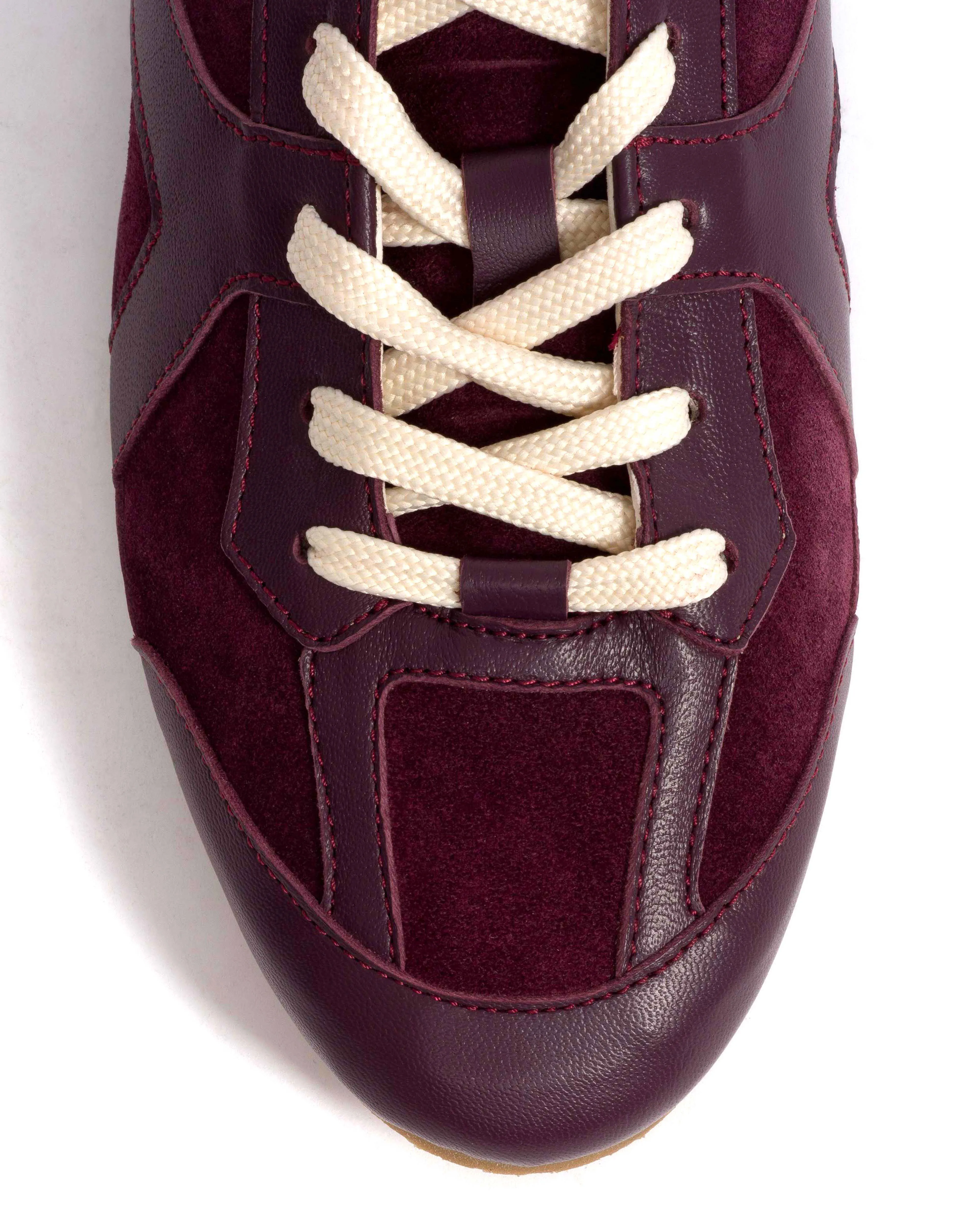 Sneakerina Shiny lamb & suede leather Fig purple sold by Anonymous Copenhagen product image thumbnail 5