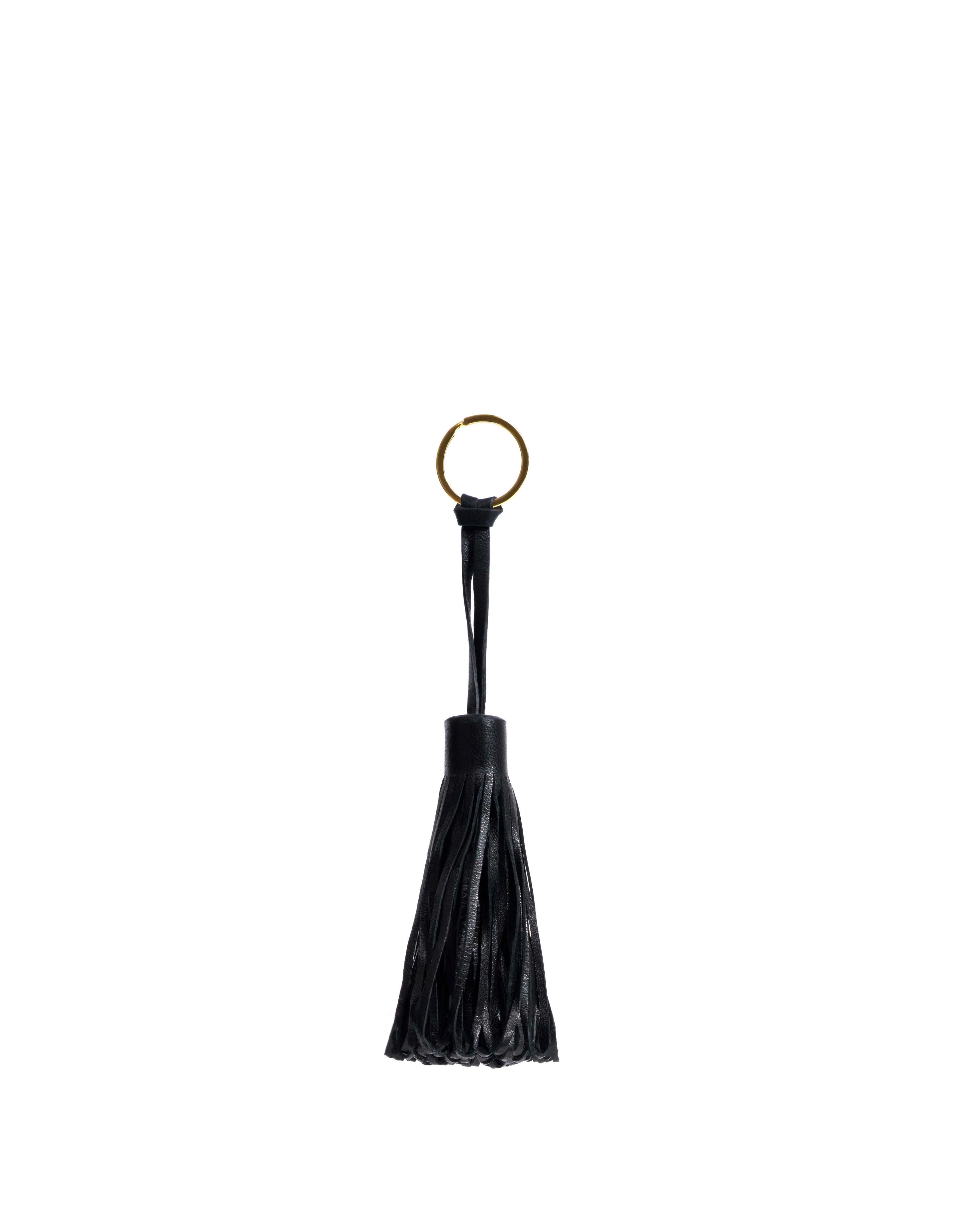 Katty fringe keyring Shiny lamb Black sold by Anonymous Copenhagen
