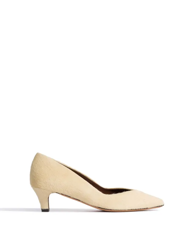 Trini 40 stiletto Calf hair Ivory made by Anonymous Copenhagen