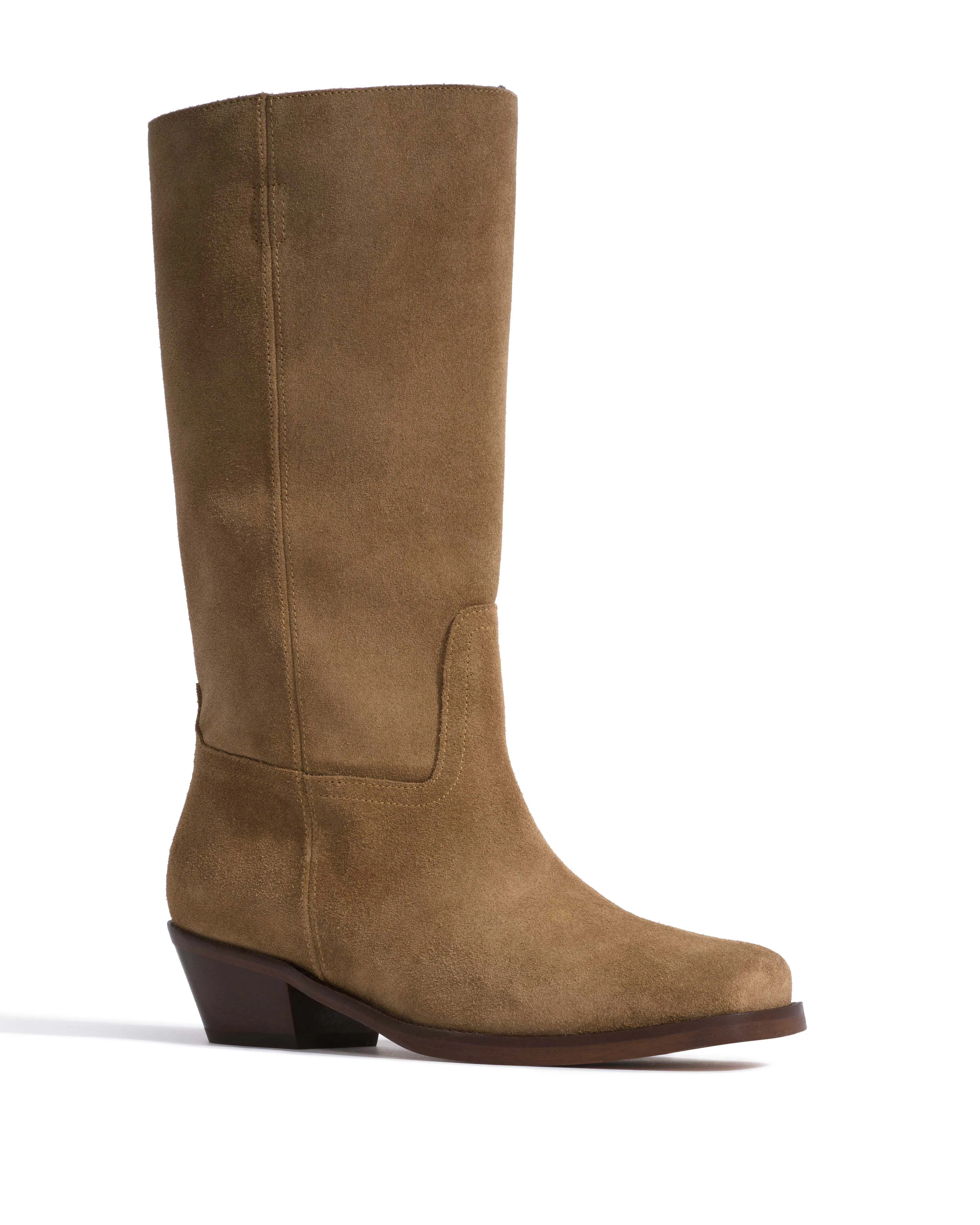 Tarisha Calf suede Dried olive sold by Anonymous Copenhagen product image thumbnail 2