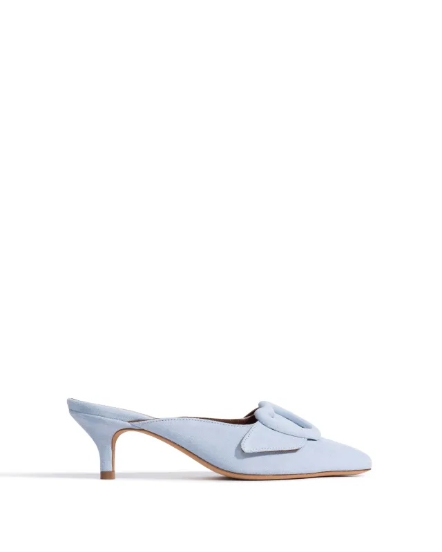 Shila 50 kitten Calf suede Porcelain blue made by Anonymous Copenhagen